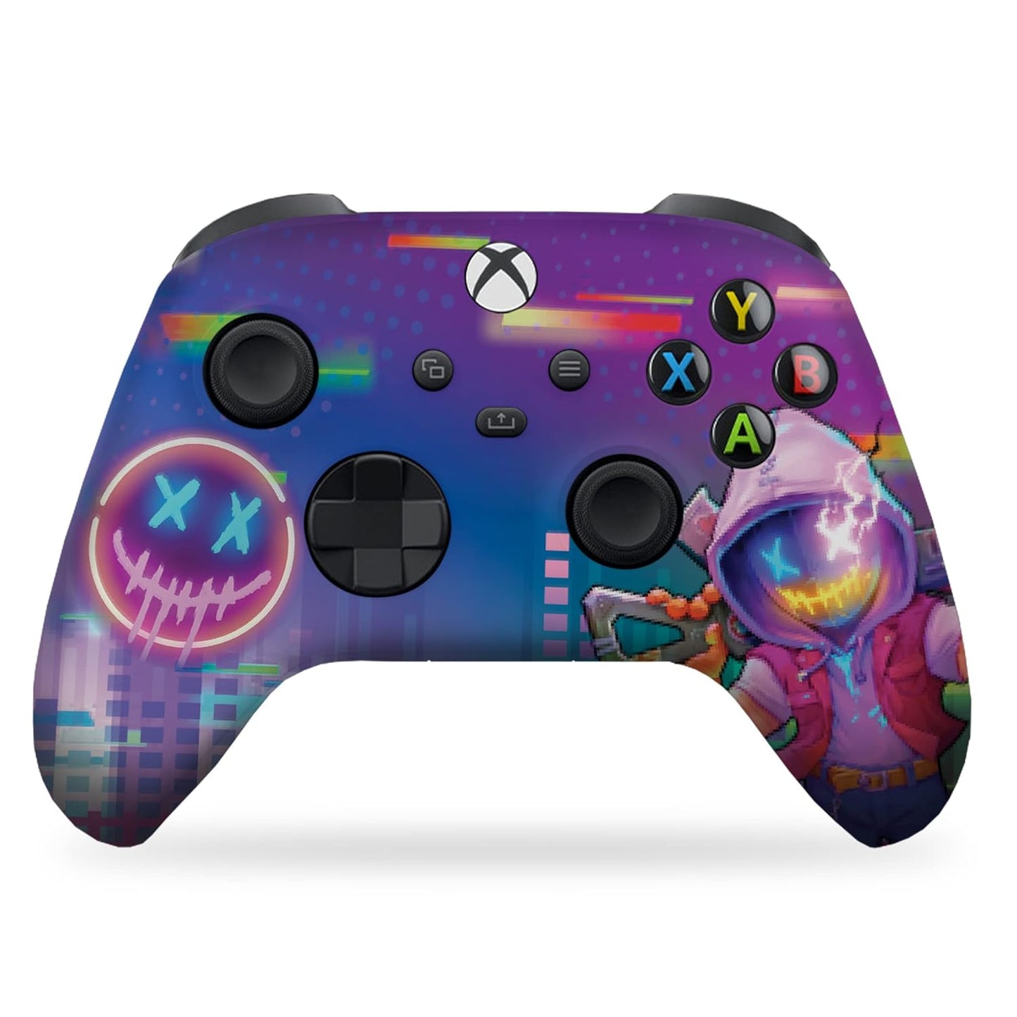 DreamController Neonabyss Custom X-box Controller Wireless compatible with X-box One/Series X/S Proudly Customized in USA with Permanent HYDRO-DIP Printing(NOT JUST A SKIN) (MODDED)