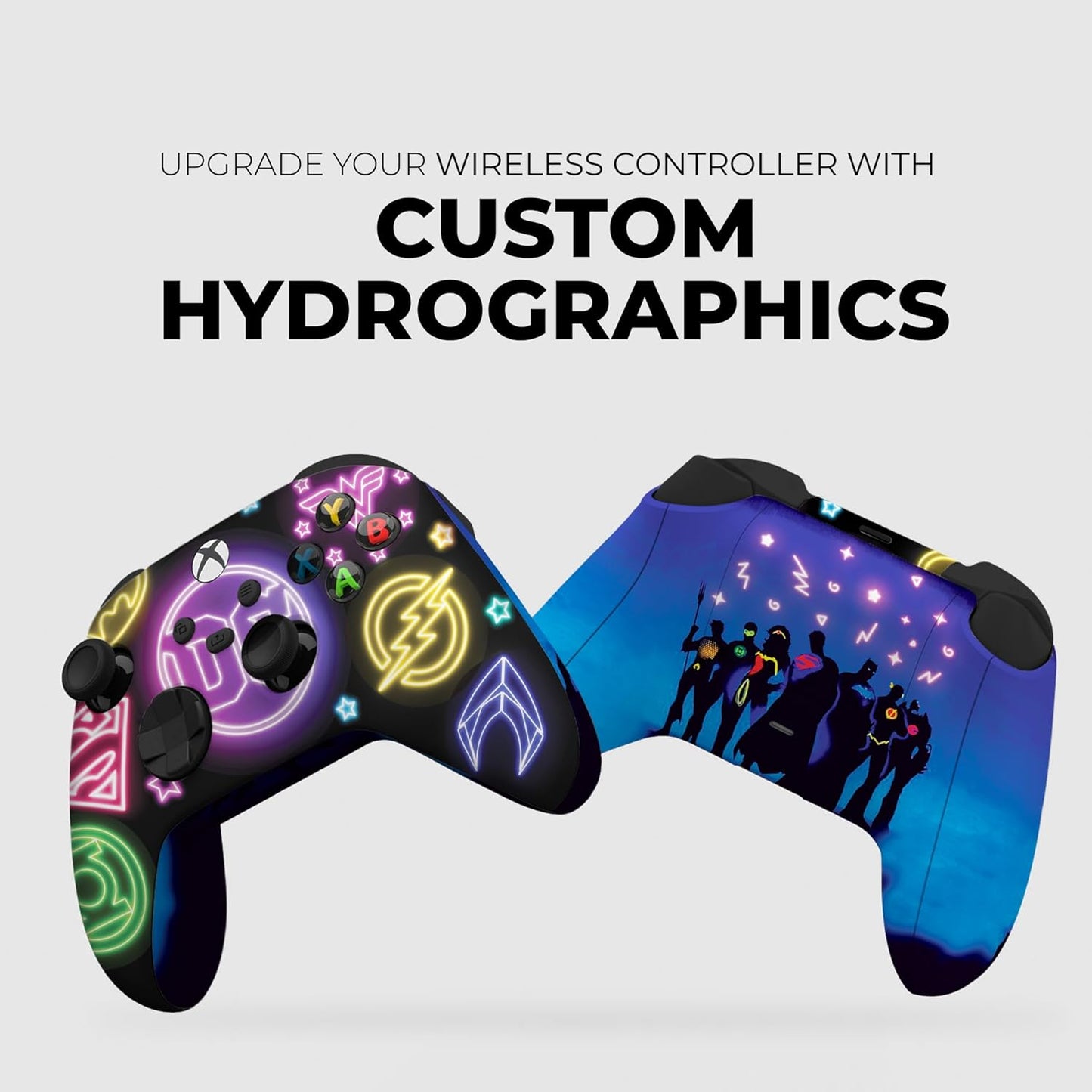 DreamController DC Comiic NEON Custom X-box Controller Wireless compatible with X-box One/Series X/S Proudly Customized in USA I Permanent HYDRODIP Print(NOT JUST A SKIN)(MODDED)