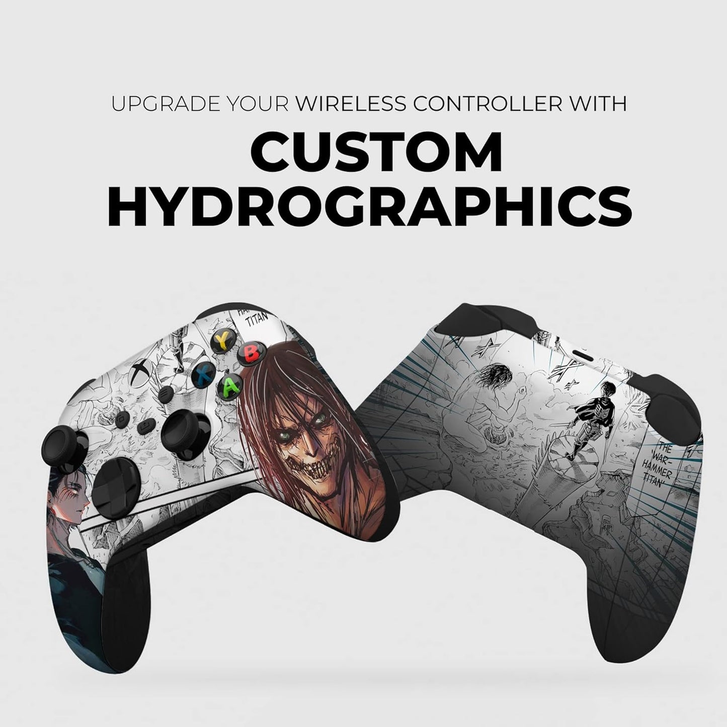 DreamController Attackk On Tittan Custom X-box Controller Wireless compatible with X-box One/Series X/S Proudly Customized in USA with Permanent HYDRO-DIP Printing (NOT JUST A SKIN)