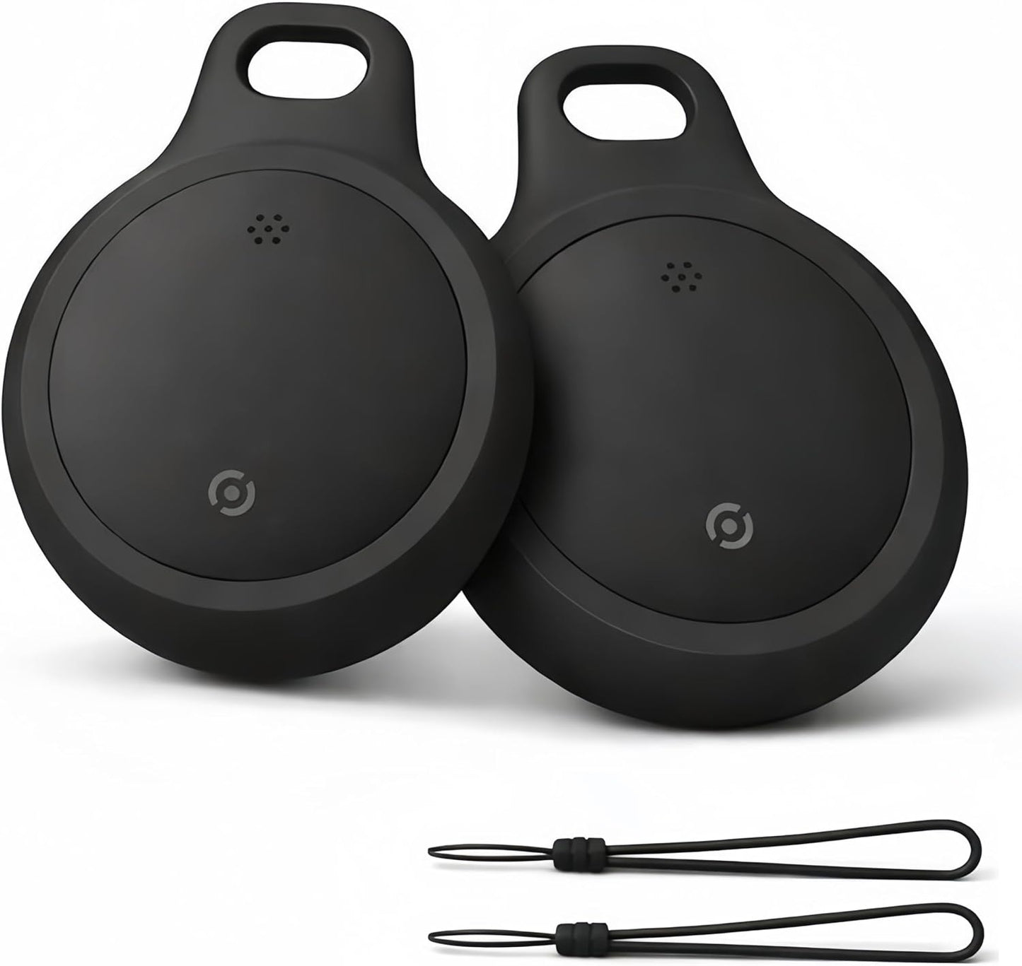 Bluetooth Tracker for Keys, Luggage & Pets – Smart Finder Compatible with iOS & Android, No Monthly Fee, Item Locator by BlissfulTails(2 Pack, Black)