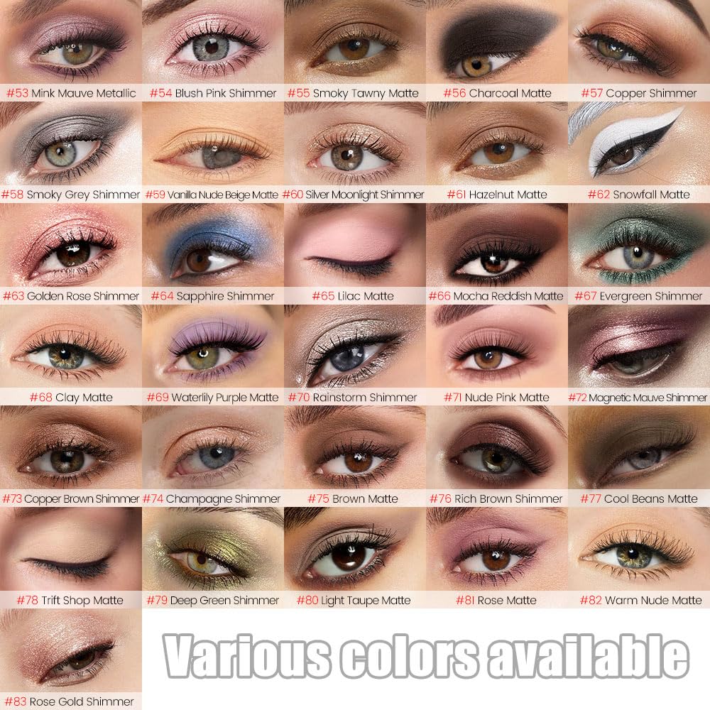 Kaely Cream Eye Shadow Sticks, Nude Pink Matte Eyeliner Pencil Eyeshadow Palette Makeup, Eye Highlighter Brightener Stick for Older Women Waterproof Pigmented, sombras para ojos, New-71