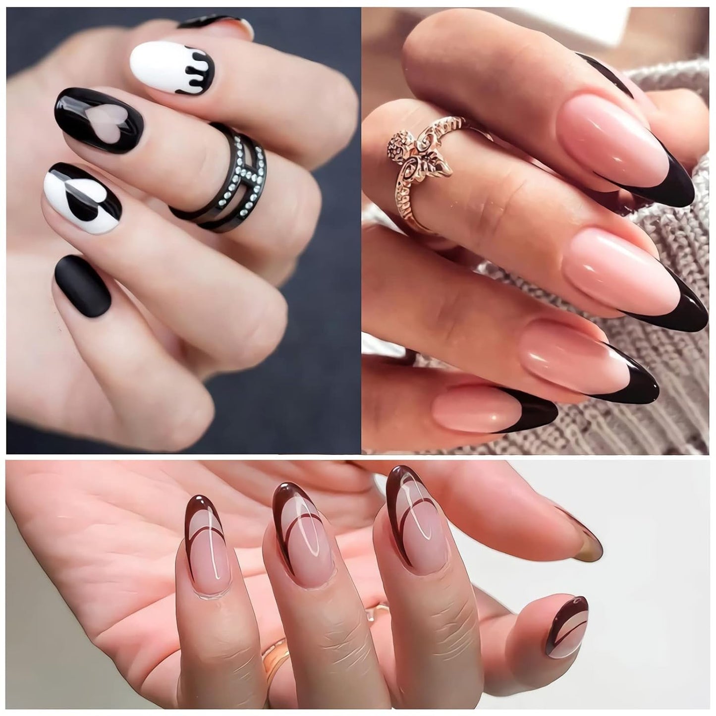 1 Pcs French Nail Stamping Plates Wavy Striped Tip Nail Stamp Template Heart Nail Design Stencil