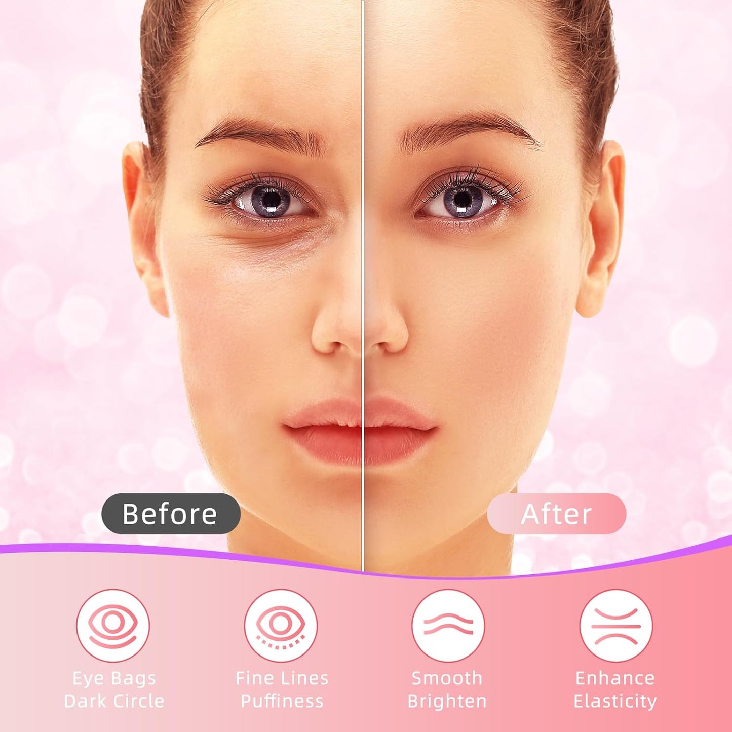 Under Eye Patches, 40 Pairs Eye Mask for Dark Circles, Puffy Eyes, Undereye Bags,Wrinkles,Eye Mask Patches with Rose, Eye Treatment Skin Care for Men & Women Gift