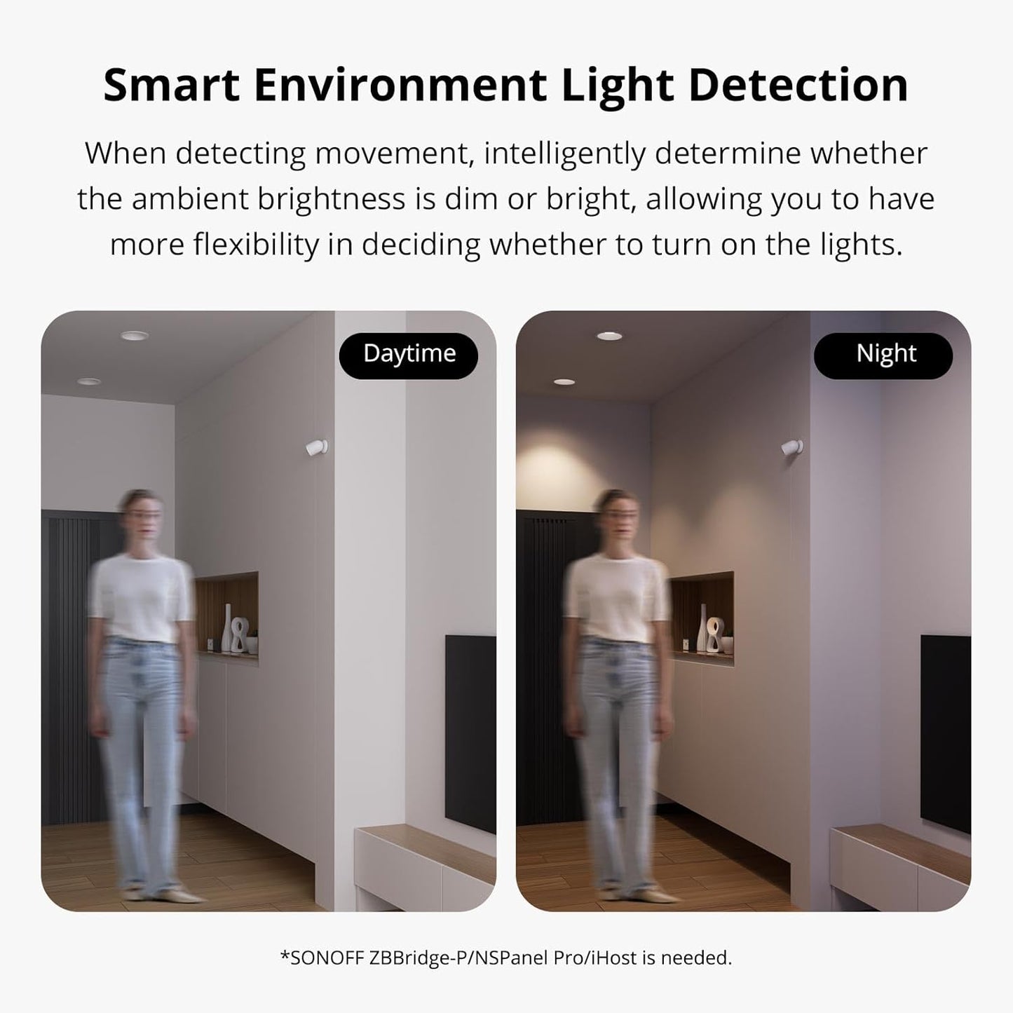 SONOFF SNZB-03P Zigbee Motion Sensor, 3-Year Battery Life, for Alert System and Automations Wireless Motion Detector, SONOFF Zigbee Bridge Required, Batteries Included(2 Pack)