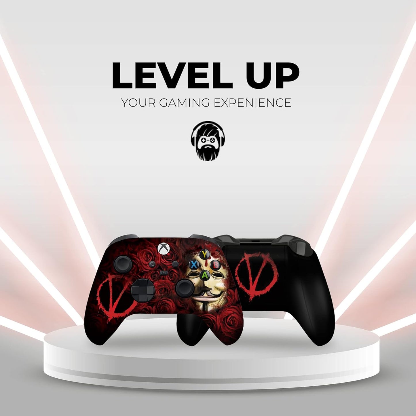 DreamController V For Venddeta Custom X-box Controller Wireless compatible with X-box One/Series X/S Proudly Customized in USA with Permanent HYDRO-DIP Printing(NOT JUST A SKIN) (MODDED)