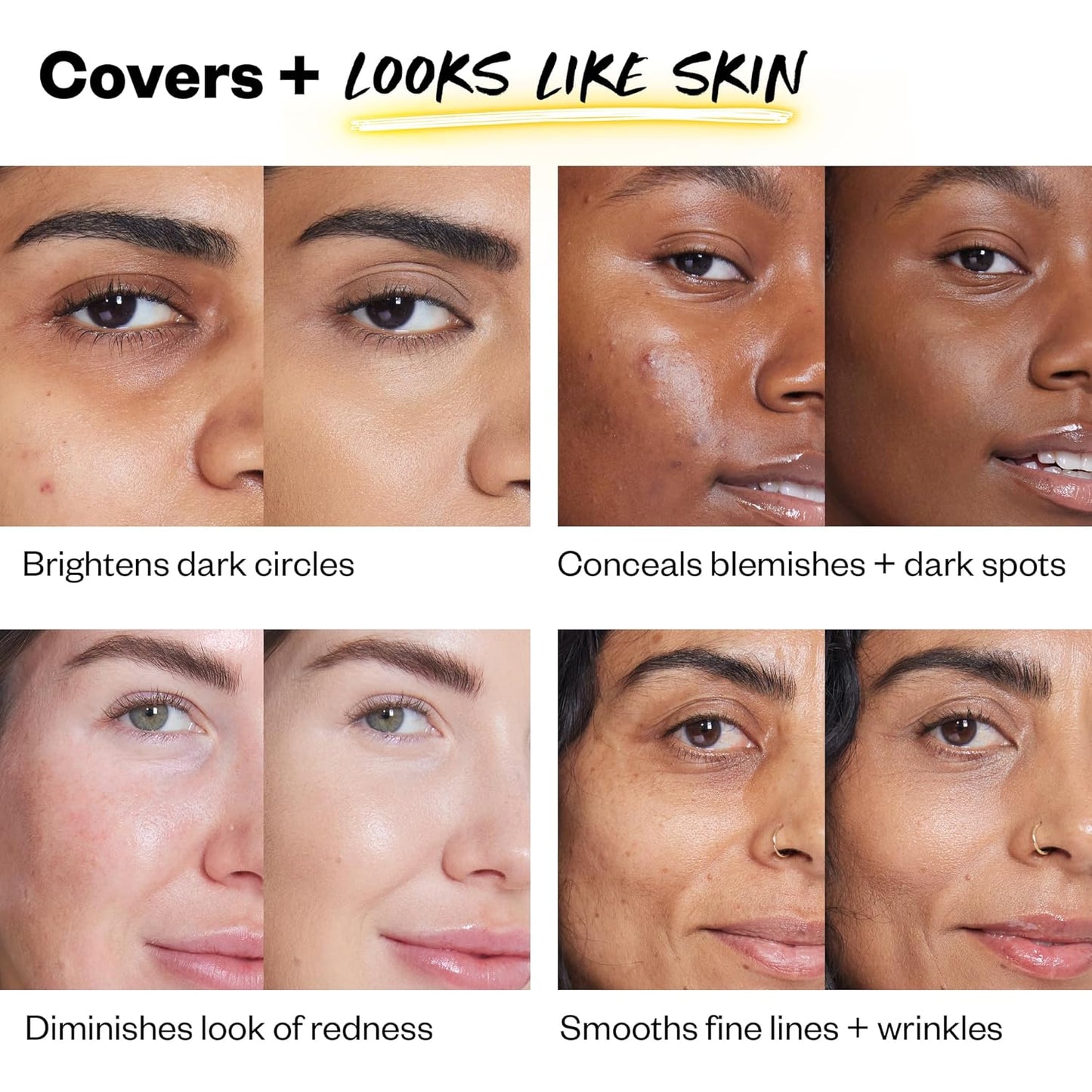 Kosas Revealer Concealer - Medium Coverage Makeup with Hyaluronic Acid, Conceals Dark Circles Under Eyes, Dark Spots and Blemishes + Brightens, Hydrates, Long-Lasting & Vegan, (Tone 06 O)
