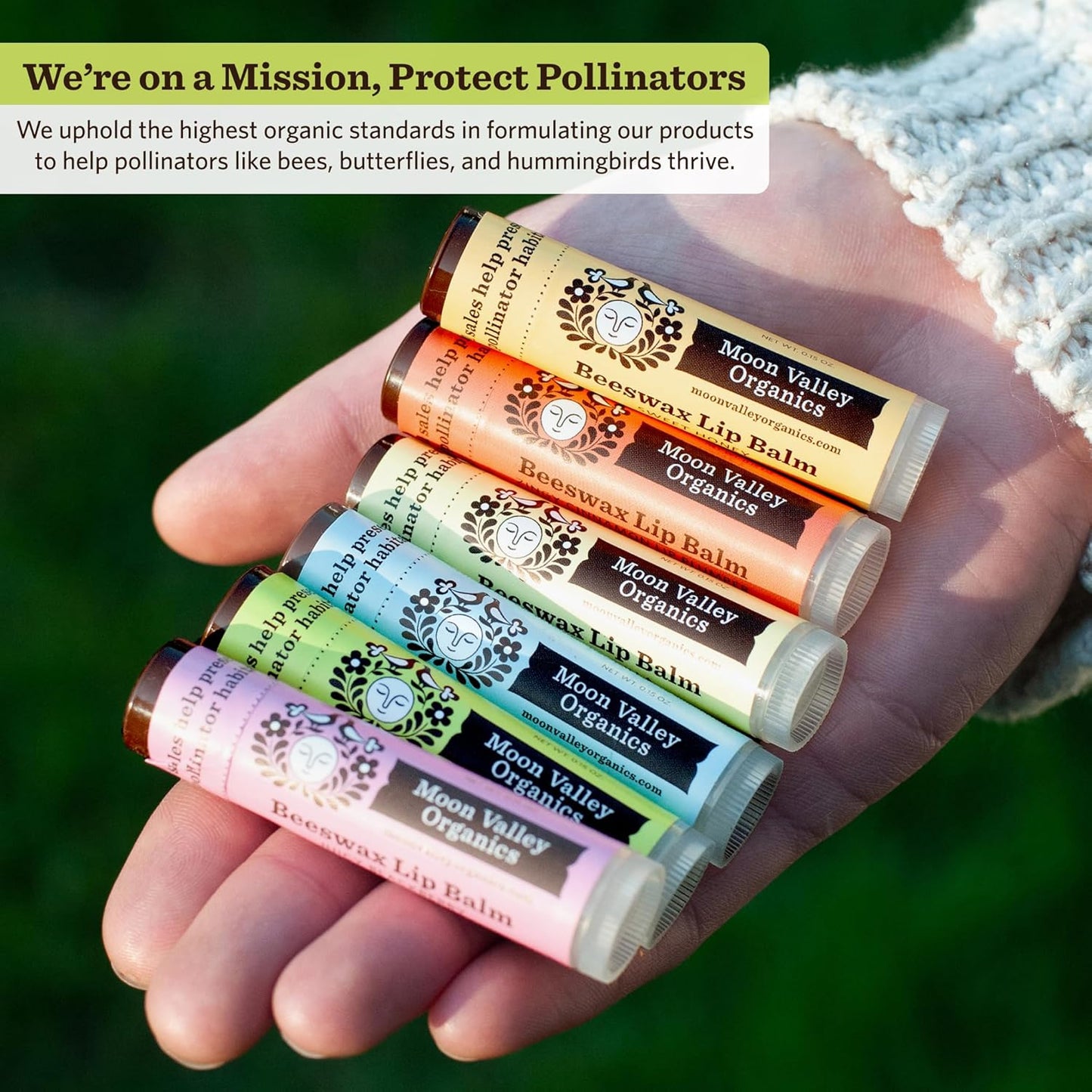 Moon Valley Organics Beeswax Lip Balm for Moisturizing Lips and Cuticles (TROPICAL COCONUT LIME, 1-Pack)