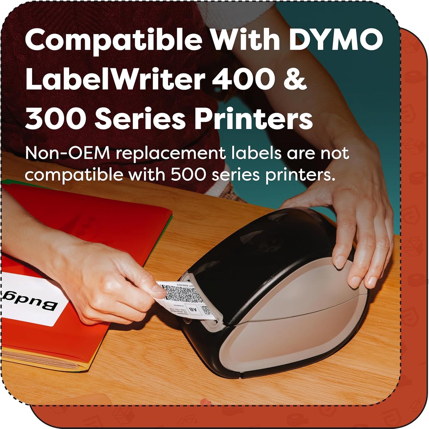 Aegis Adhesives - 1" X 2-1/8" Replacement for DYMO 30336 (12 Rolls/6000 Labels) Direct Thermal Address Barcode Labels - Compatible with LabelWriter 450, 450 Turbo, 4XL Printers (NOT 550, 5XL)