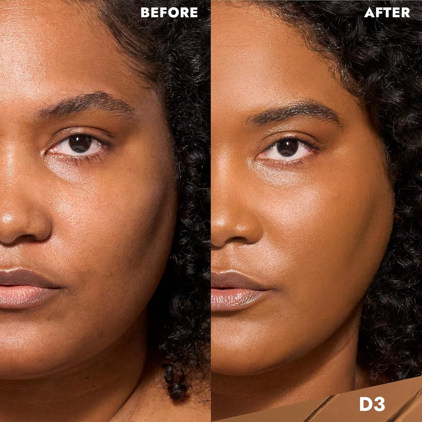 COVER FX Total Cover Cream Foundation - Shade D3 - Buildable Coverage - Natural Finish - Oil-Free - Sweat-Proof