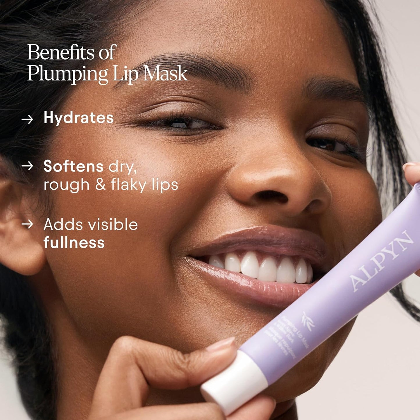 ALPYN Willow & Sweet Agave Plumping Lip Mask with Hyaluronic Acid, 0.5 oz