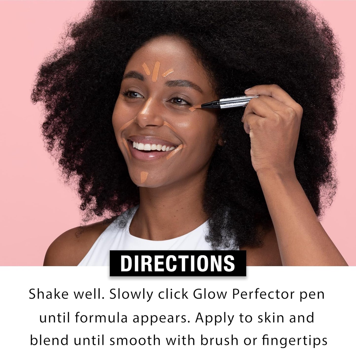 Neutrogena Healthy Skin Glow Perfector Pen, Lightweight Brightening Concealer Pen with Pro-Vitamin B5 & Vitamin E to Brighten Darkness & Dullness for a Natural, Radiant Highlight, Medium, 1 oz