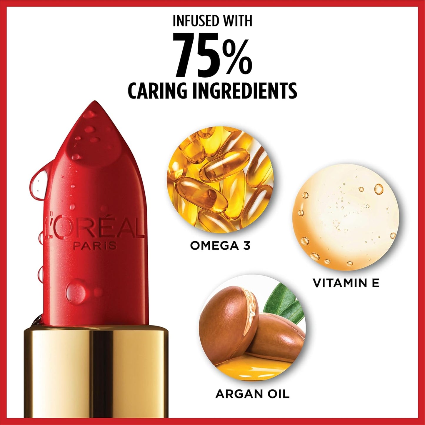 L'Oreal Paris Colour Riche Original Creamy, Hydrating Satin Lipstick with Argan Oil and Vitamin E, Caramel Latte , 1 Count