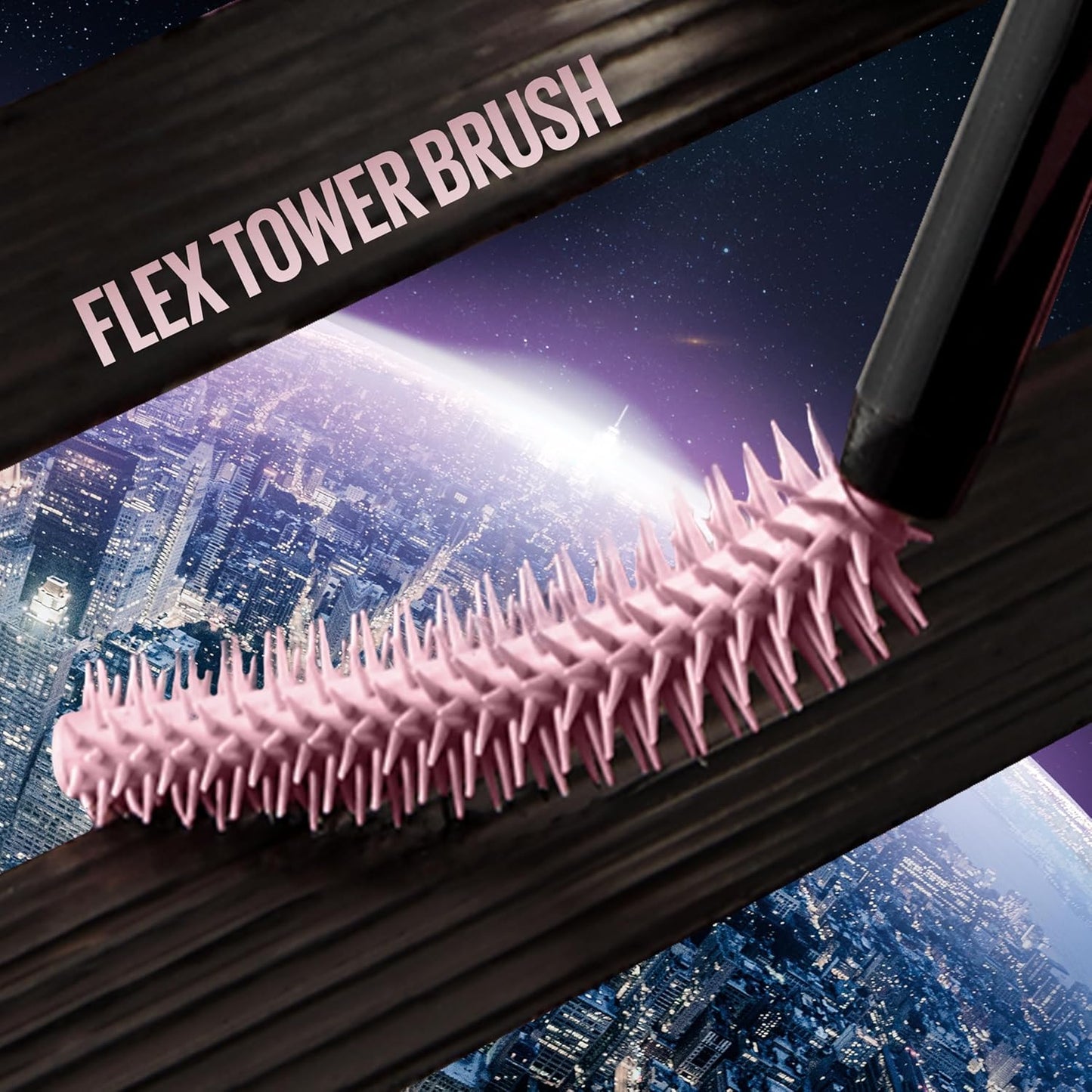 Maybelline Lash Sensational Sky High Glitter Mascara, Diamond Effect Eye Makeup for Lashes and Brows, Washable, Space Diamond, 1 Count