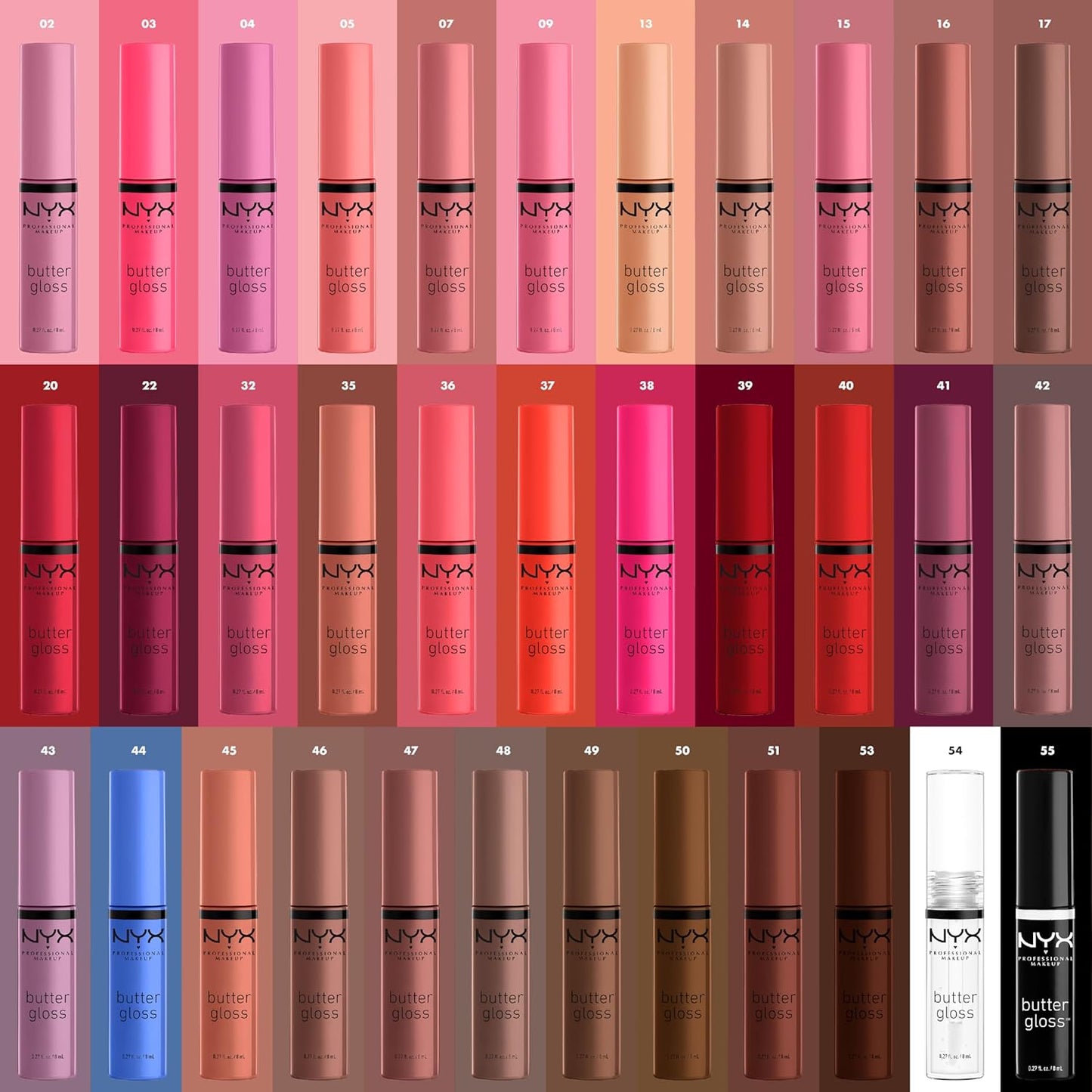 NYX PROFESSIONAL MAKEUP Butter Gloss Brown Sugar, Non-Sticky Lip Gloss - Lava Cake (Rich Brown)