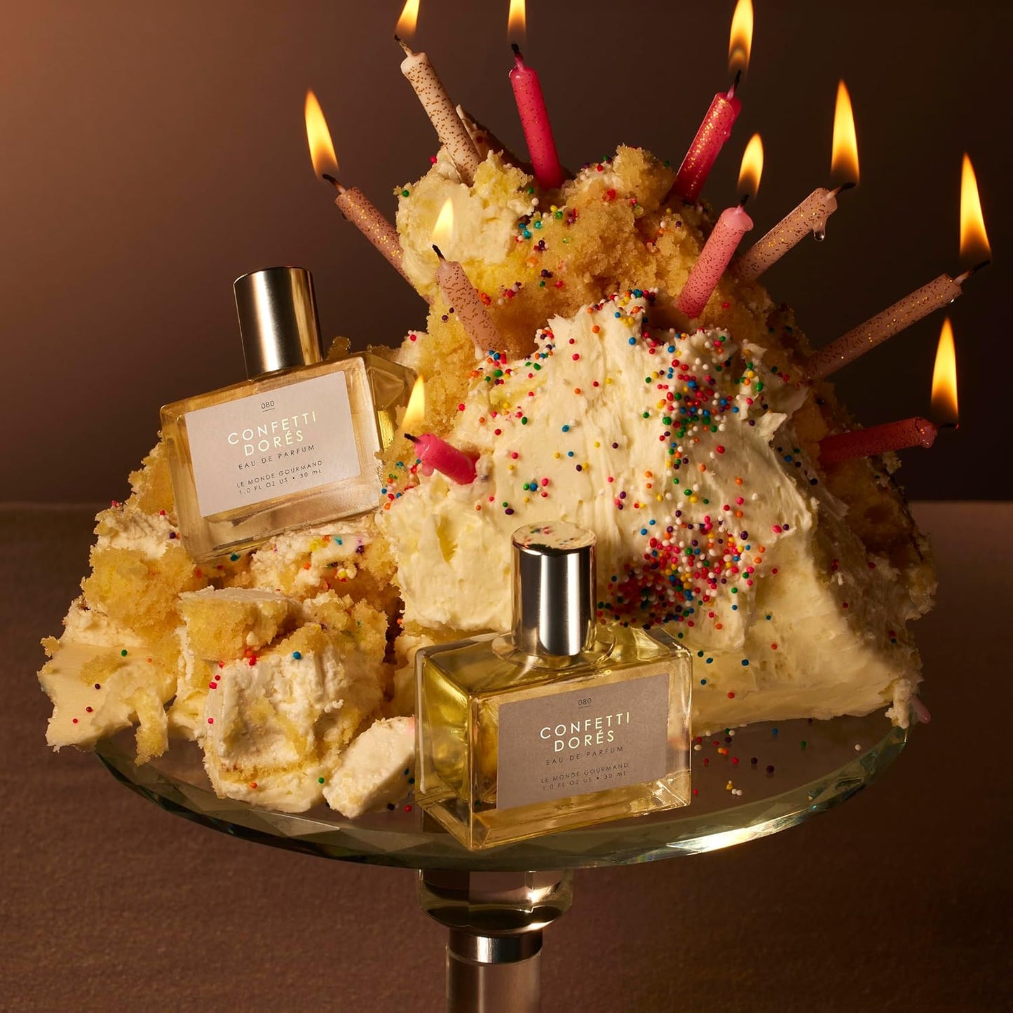 Le Monde Gourmand Confetti Dorés Eau de Parfum- 1 fl oz (30ml) - Birthday Cake, Vanilla, Rose Perfume Notes