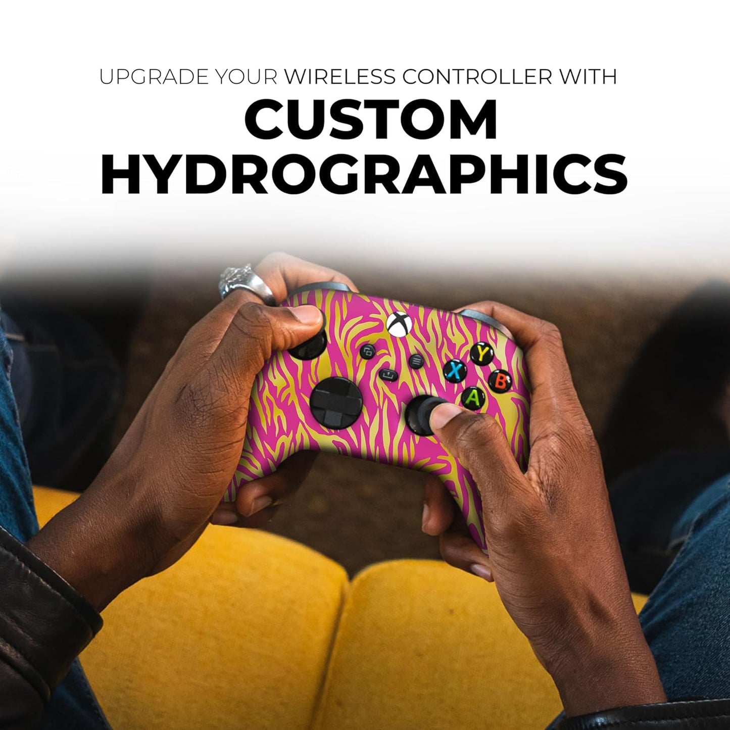 DreamController Nobility Tiggger Custom X-box Controller Wireless compatible with X-box One/Series X/S Proudly Customized in USA with Permanent HYDRO-DIP Printing (NOT JUST A SKIN)