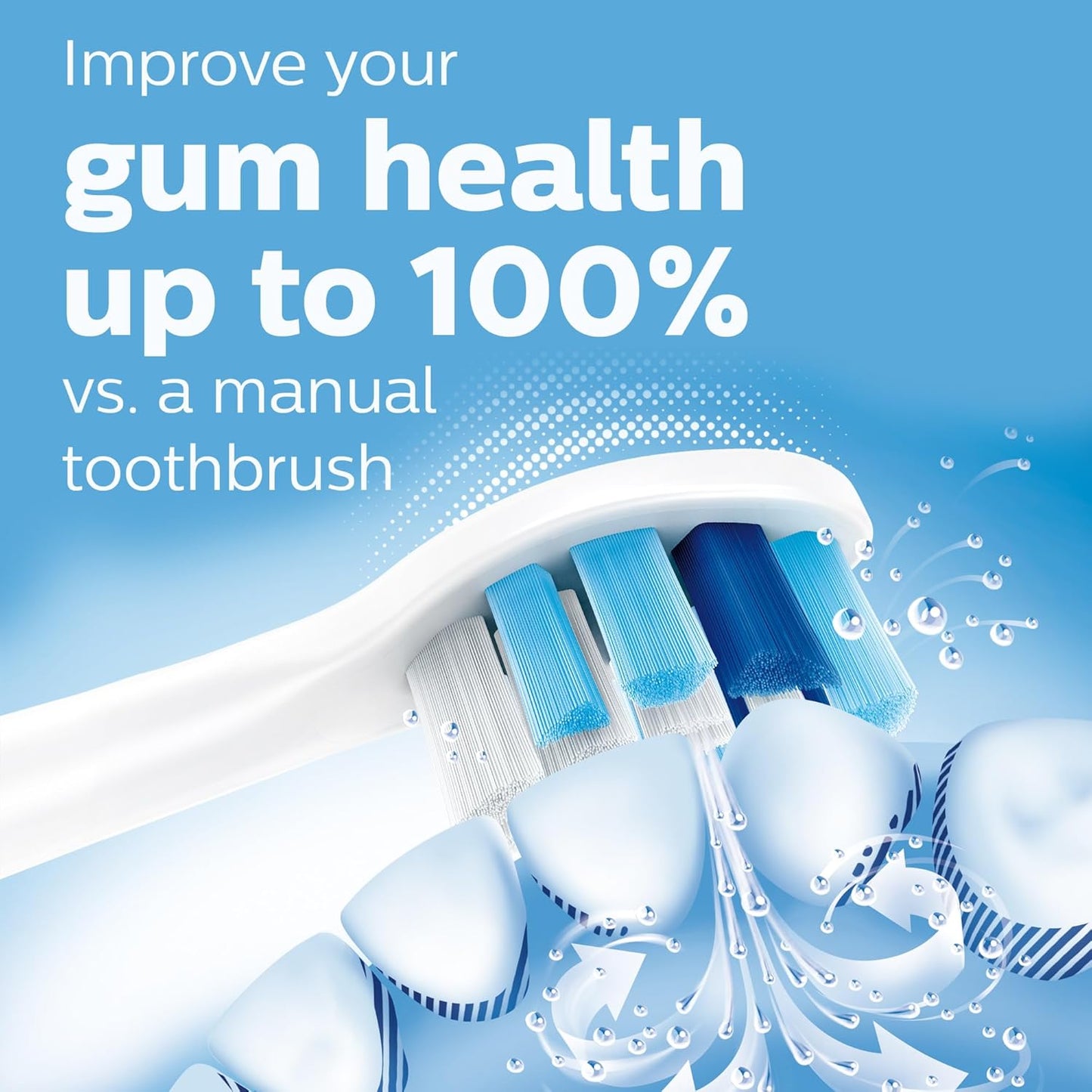 Philips Sonicare Compact Flosser 1000, Purple, ProtectiveClean 5300 Rechargeable Electric Toothbrush and 2PK Compact Nozzle Bundle