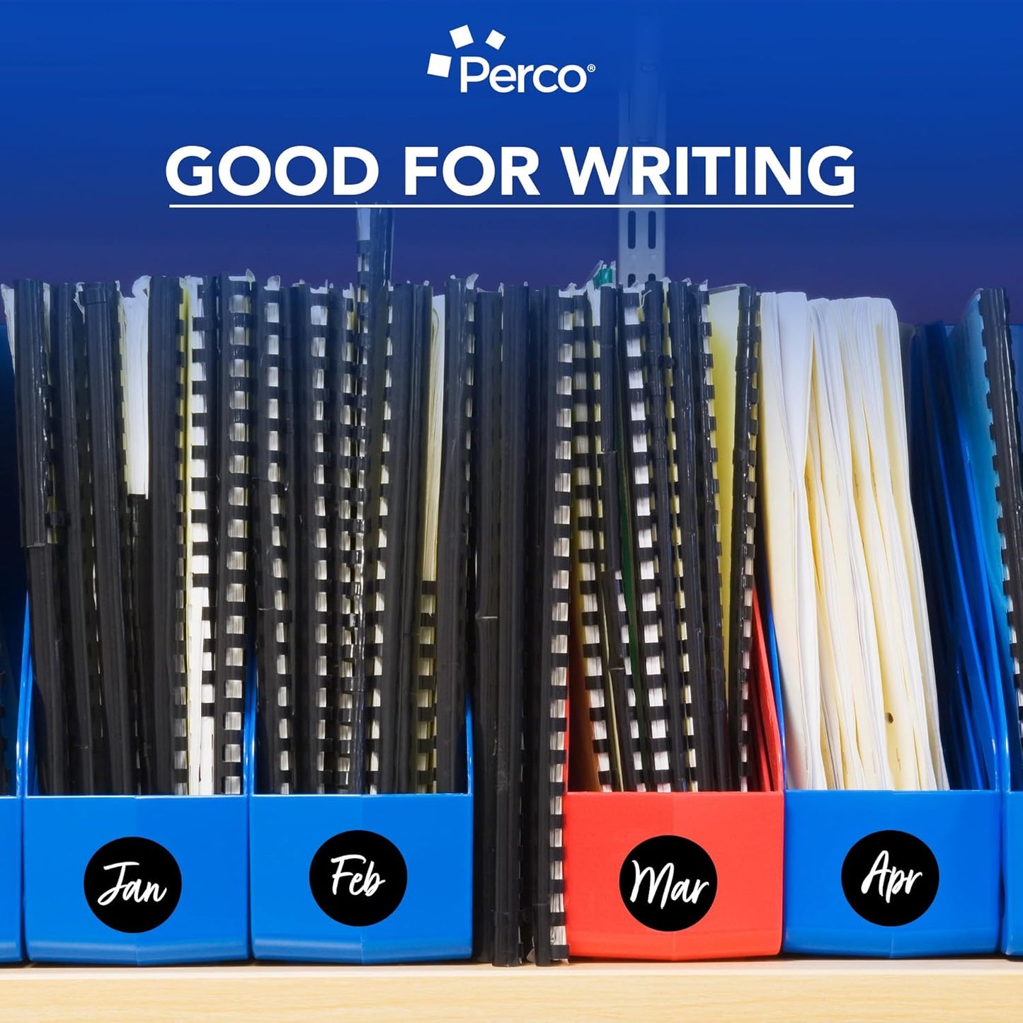Perco Black 2-Inch Perforated Circle Dot Sticker Labels — 250 Round Stickers Per Roll — with Permanent Adhesive for Organizing, Color Coding, Bin Labeling, Packaging Alerts — Made in USA