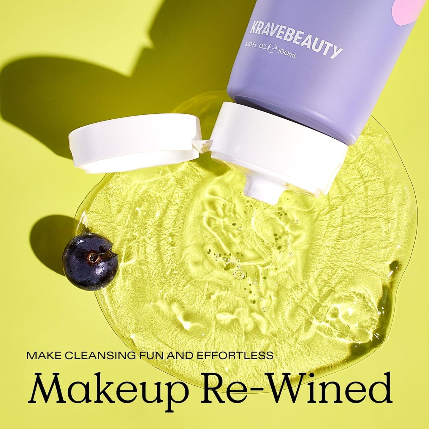 KraveBeauty Double Cleanse Duo, Makeup Re-Wined + Matcha Hemp Cleanser, Gentle Makeup Remover & Hydrating Cleanser, Hydrates and Preps Skin, Vegan & Cruelty Free, 3.38 fl oz 4.05 fl oz