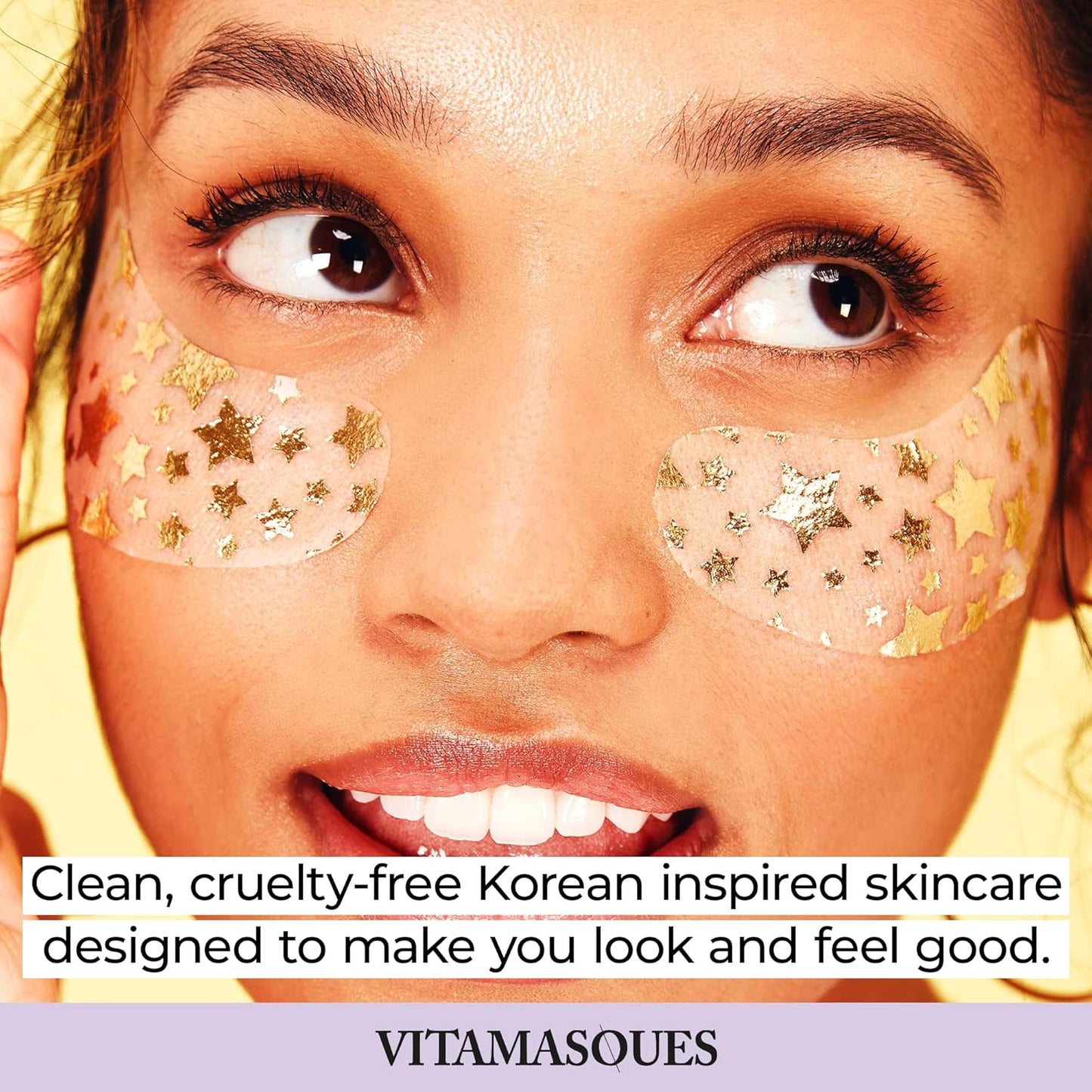 Vitamasques Vegan Collagen Eye Pads, 3-Pack - Firming & Brightening - Anti Aging Under Eyes Mask to Reduce Fine Lines, Puffiness, Wrinkles & Dark Circles - Hyaluronic Acid - Vegan & Cruelty-Free