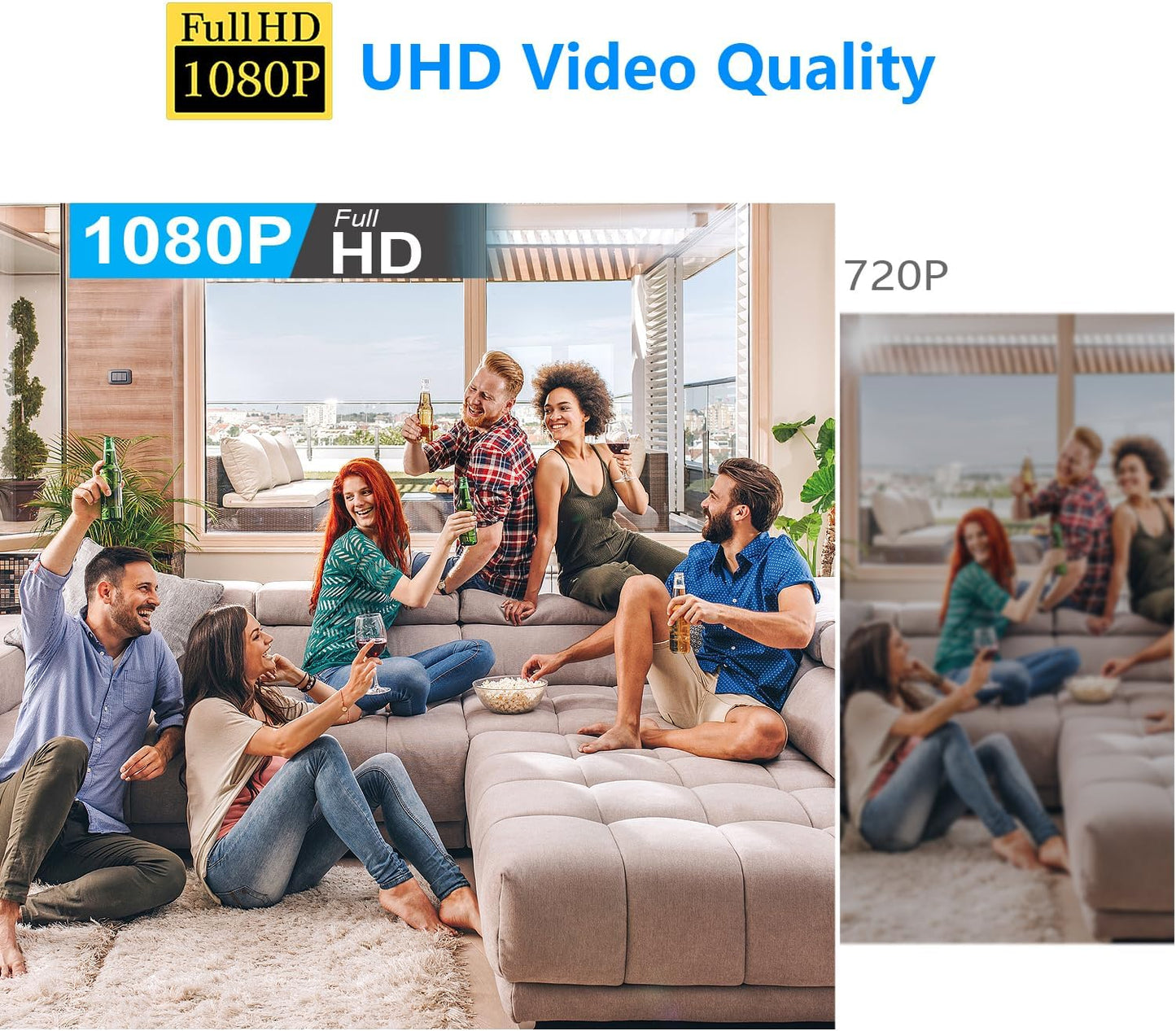 Smallest Wireless WiFi IP Camera,HD1080P Spy Camera,Portable Camera,Portable Video Recording Live Feed,Baby Monitor with Night Vision,Motion Detection,Cloud Storage for Security with iOS Android APP