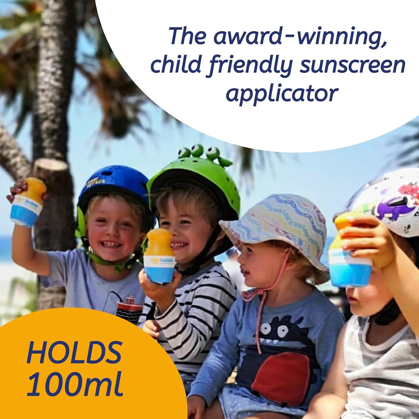 Solar Buddies Bag Bundle & Carabina Clip - Full Red - Refillable Roll on Sponge Sunscreen, Suncream & Lotion Applicator For Kids, Adults & Families - Holds 3.4fl oz, Perfect Size for Travel