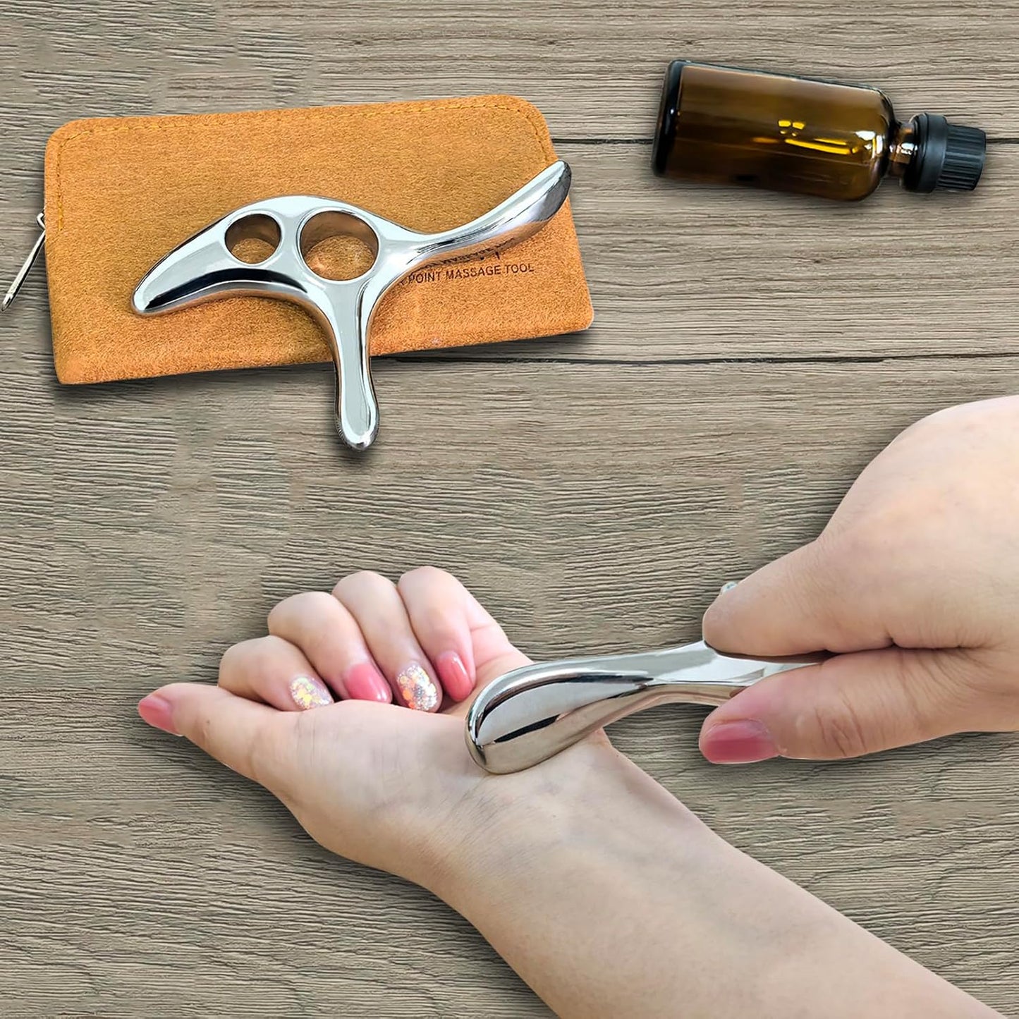 BYYDDIY Gua Sha Trigger Point Massage Tool & Muscle Scraper Tool -Thumb Protector,Deep Tissue Massage,Scraping Massage Tools (Ts)