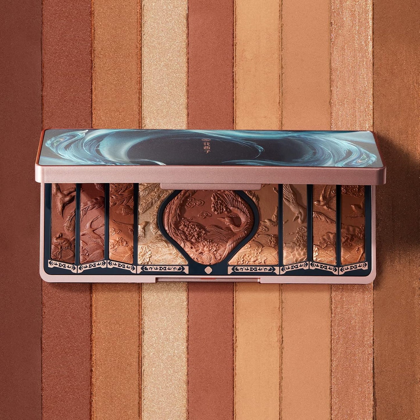 FLORASIS Floral Engraving Phoenix Makeup Palette (02 Retro Brown)