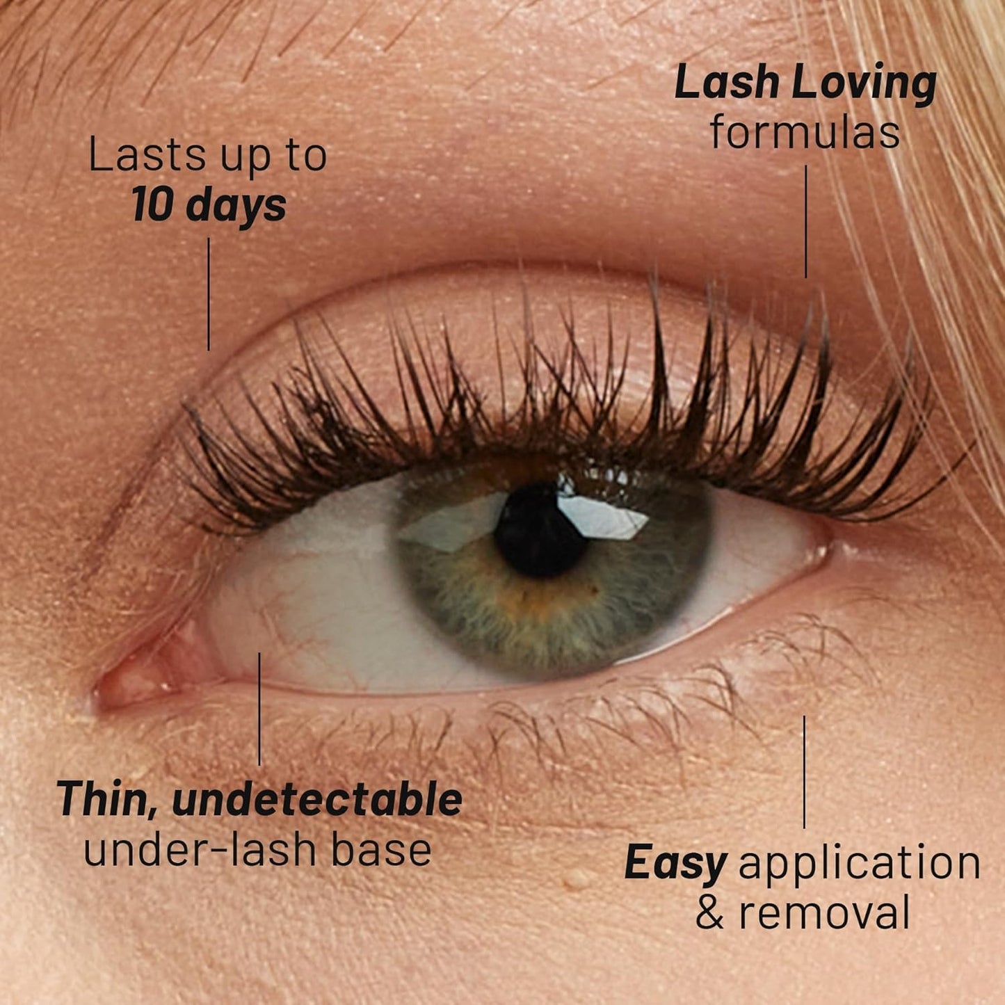 Lilac St - French Lace Glamorous Faux Eyelash Clusters (10mm) - Delicate & Wispy - DIY Lash Extension Wisps - Lightweight & Lifelike - Korean Silk - Lasts 10 Days - Cruelty Free, Vegan - 10 Lashes