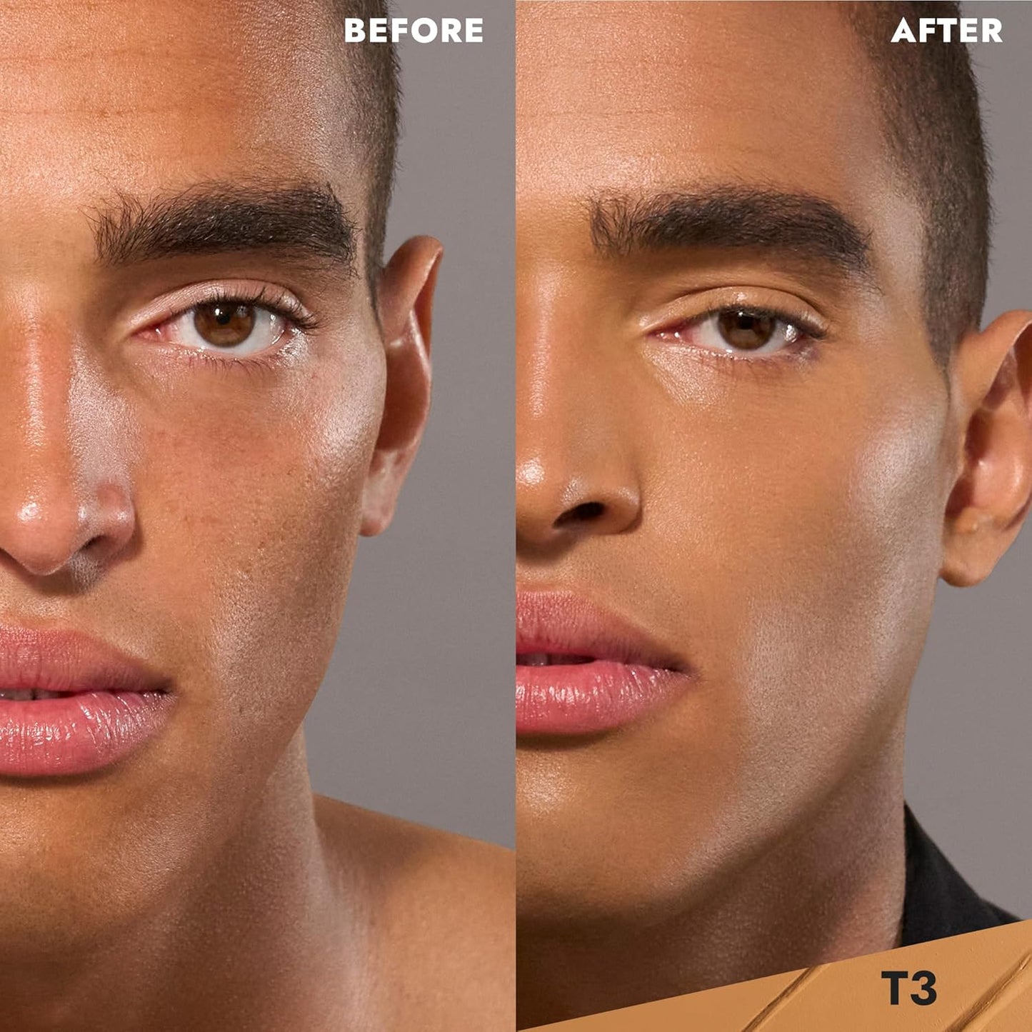 COVER FX Total Cover Cream Foundation - Shade T3 - Buildable Coverage - Natural Finish - Oil-Free - Sweat-Proof