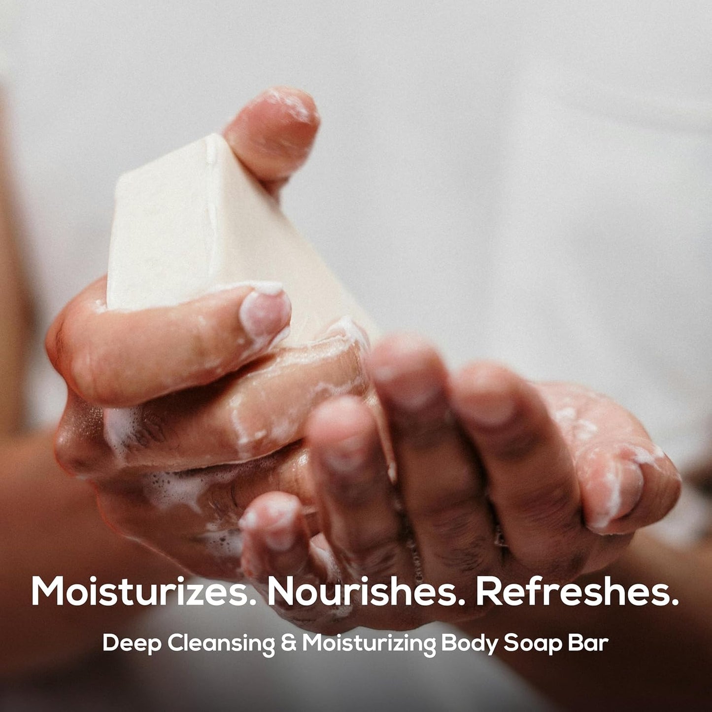 MARLOWE. No. 105 Bar Soap for Men 7 oz (6 Bars) Moisturizing Body Soap, Nourishing & Refreshing with Natural Extracts, Shea Butter, Olive Oil & Green Tea Extracts, Original Sage & Fir Scent