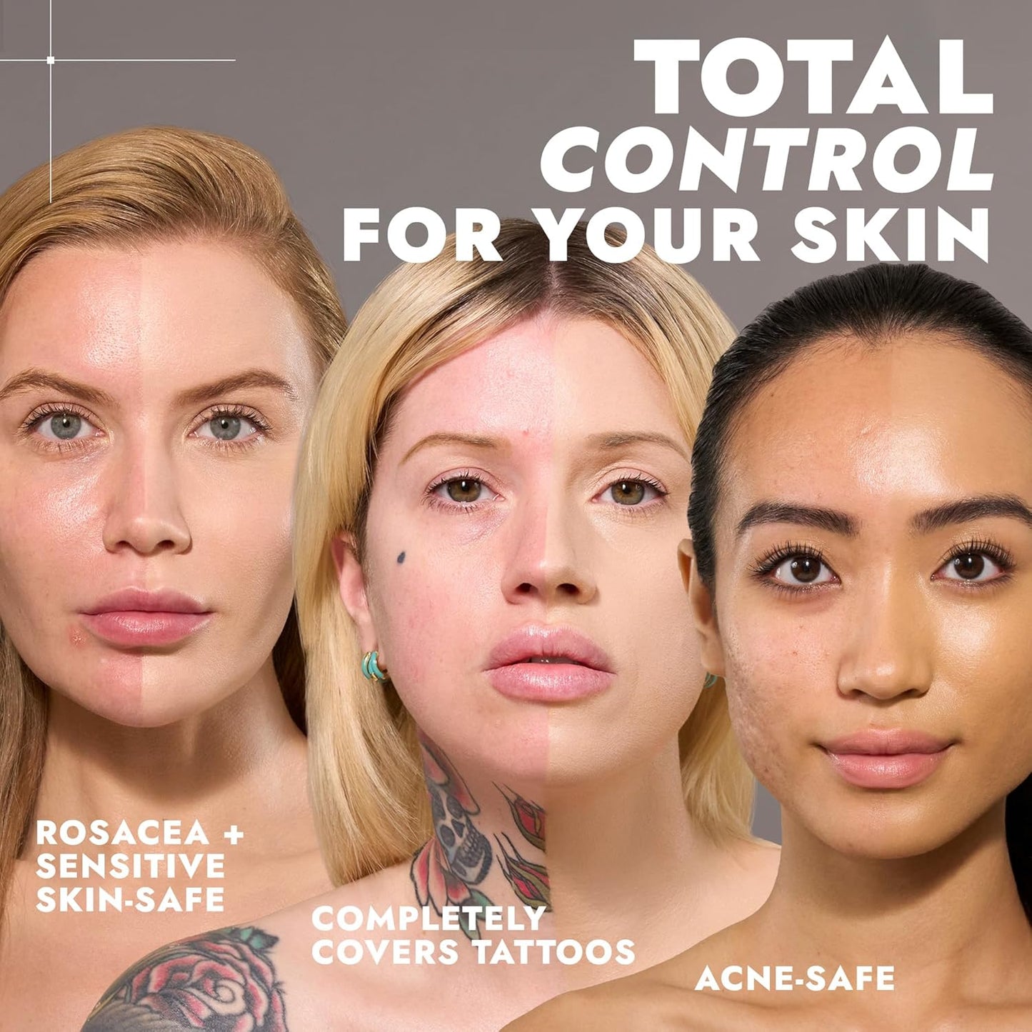 COVER FX Total Cover Cream Foundation - Shade T3 - Buildable Coverage - Natural Finish - Oil-Free - Sweat-Proof