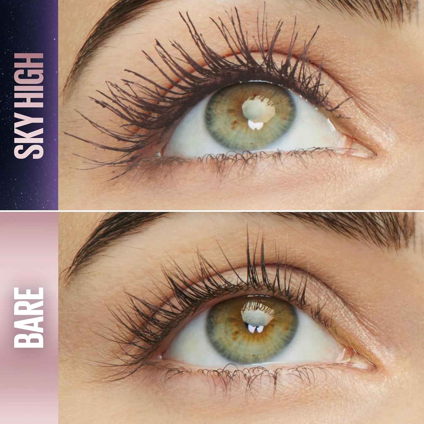 Maybelline Lash Sensational Sky High Waterproof Mascara Makeup, Volumizing, Lengthening, Defining, Curling, Multiplying, Buildable Formula, Brownish Black, 1 Count