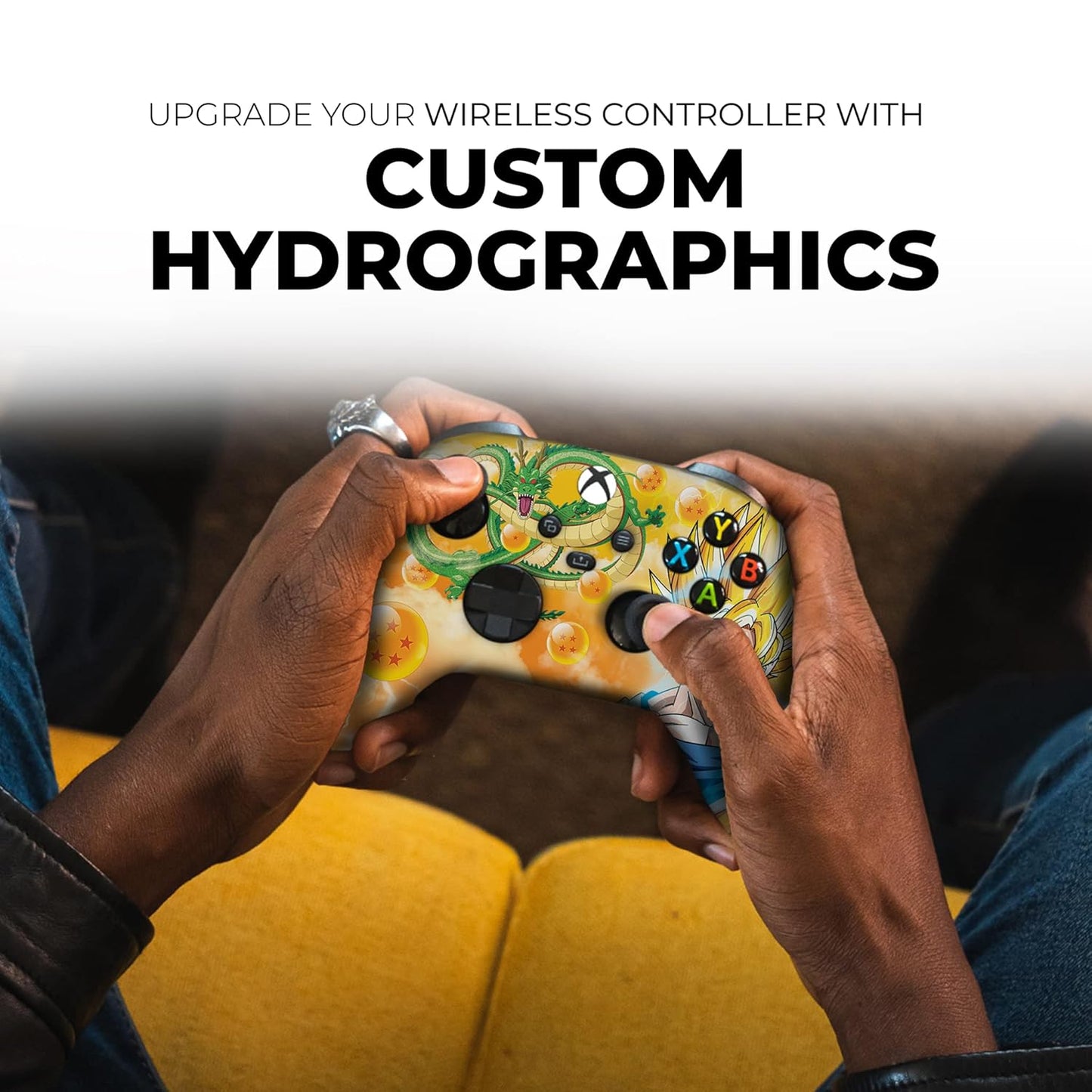 DreamController D. B. Z. Gokku Custom X-box Controller Wireless compatible with X-box One/Series X/S Proudly Customized in USA with Permanent HYDRO-DIP Printing(NOT JUST A SKIN) (MODDED)