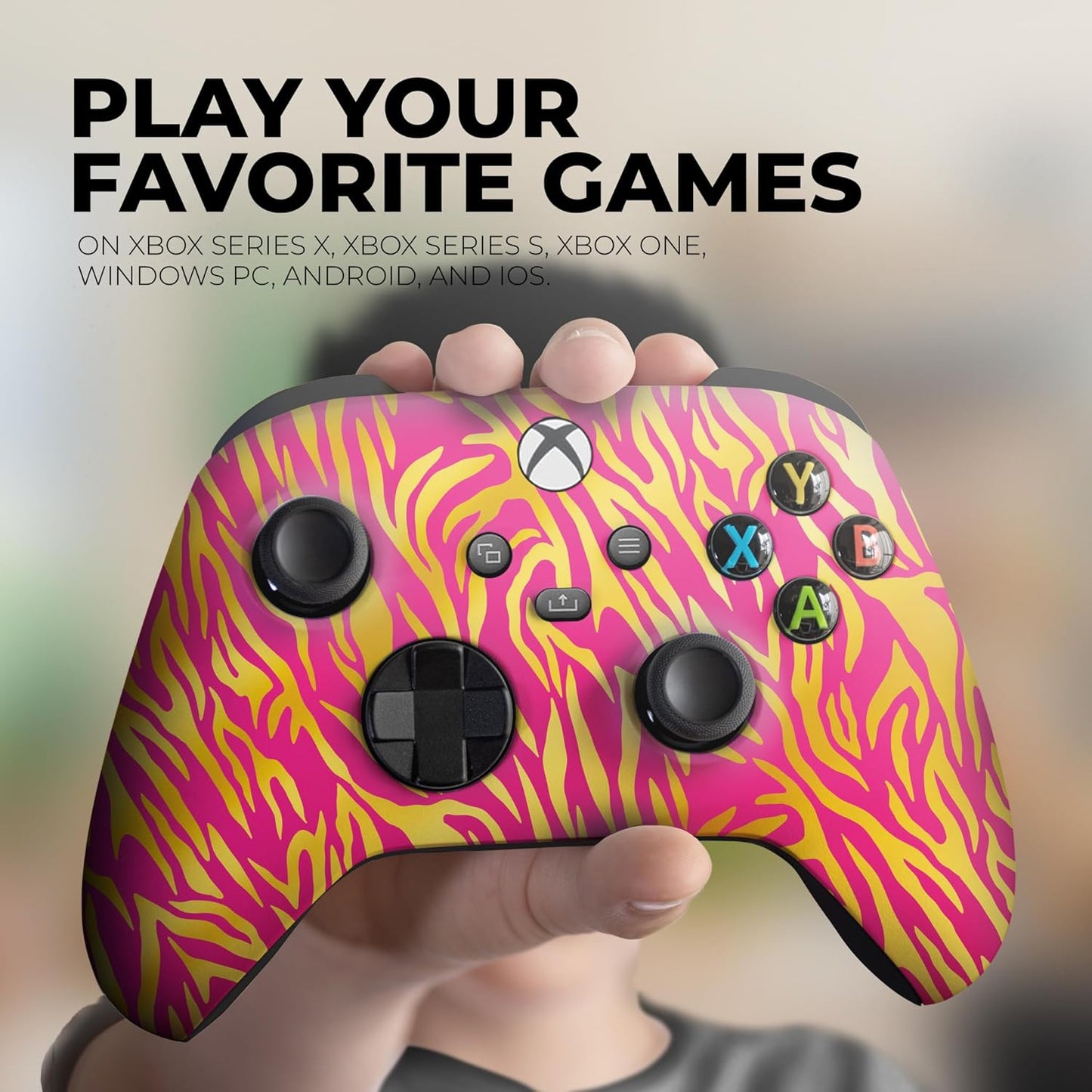 DreamController Nobility Tiggger Custom X-box Controller Wireless compatible with X-box One/Series X/S Proudly Customized in USA I Permanent HYDRODIP Print(NOT JUST A SKIN)(MODDED)