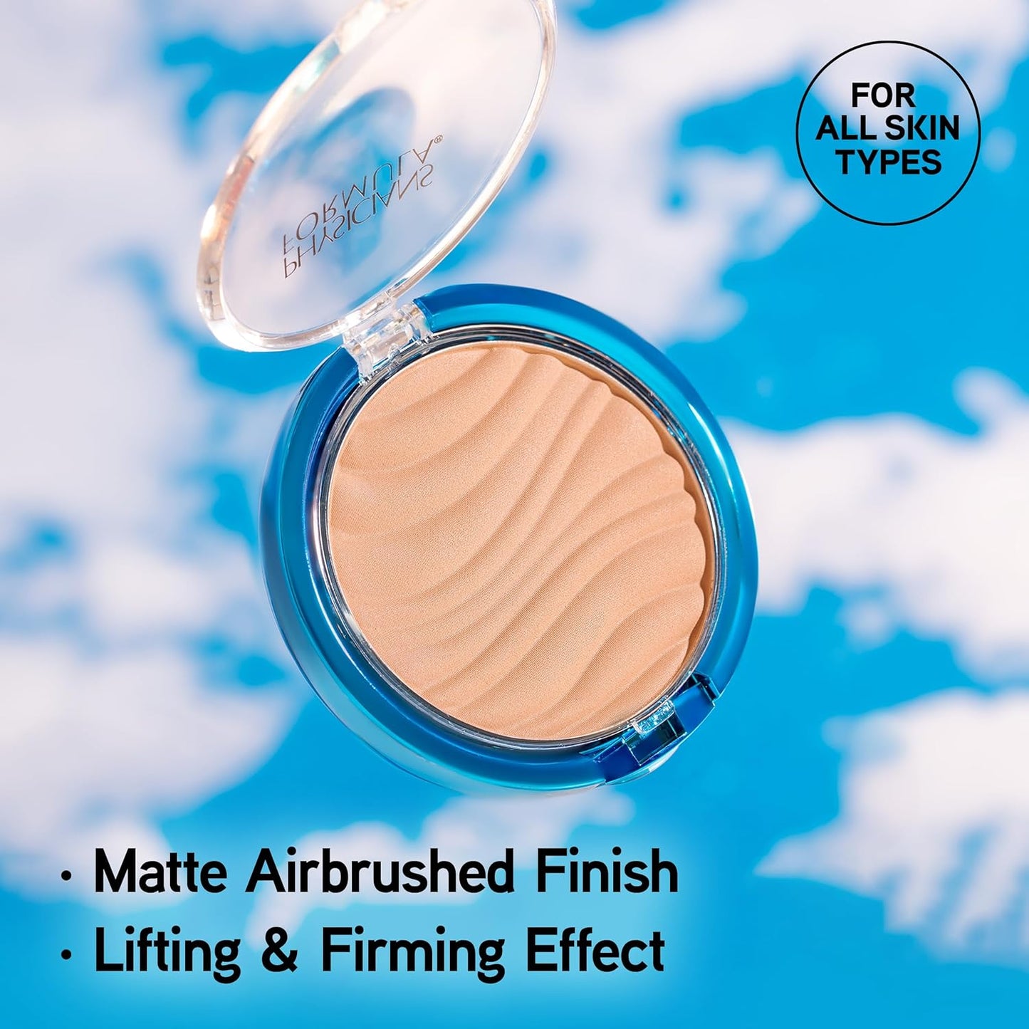 Physicians Formula Mineral Wear Talc-Free Airbrushing Pressed Powder, Full Coverage Mineral Face Powder for Sensitive Skin – Creamy Natural