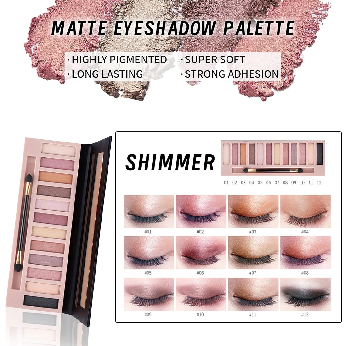 Makeup Kit Set for Women, Makeup Present for Women Teen Girl, Eyeshadow CC Cream Foundation Face Primer, Makeup Brush Sponge, Lipstick, Eyebrow Soap Pencil Mascara Eyeliner Cosmetic bag