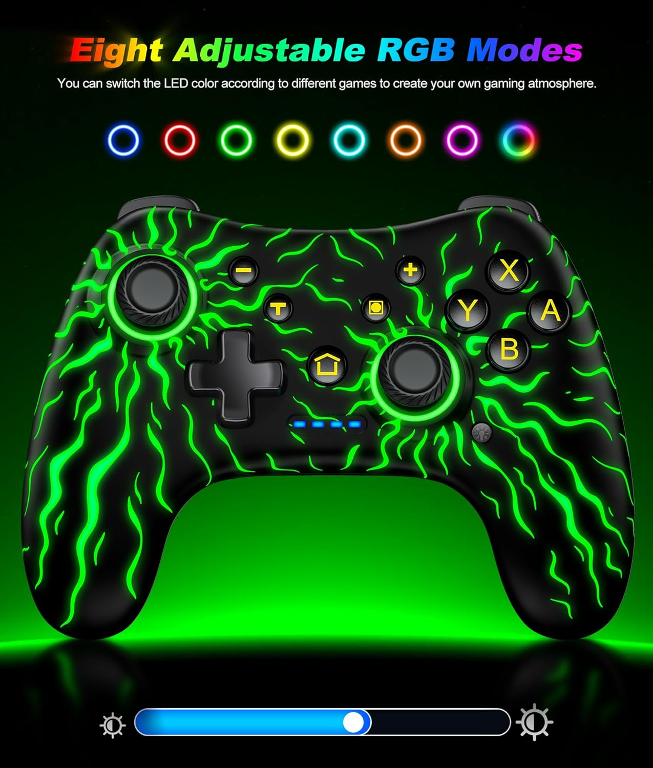 Wireless Switch Controller for Nintendo Switch 2/Switch Controller/Lite/OLED Controller, Switch Controller with a Mouse Touch Feeling on Back Buttons, Extra Switch Pro Controller with Wake-up,Programmable, Turbo Function