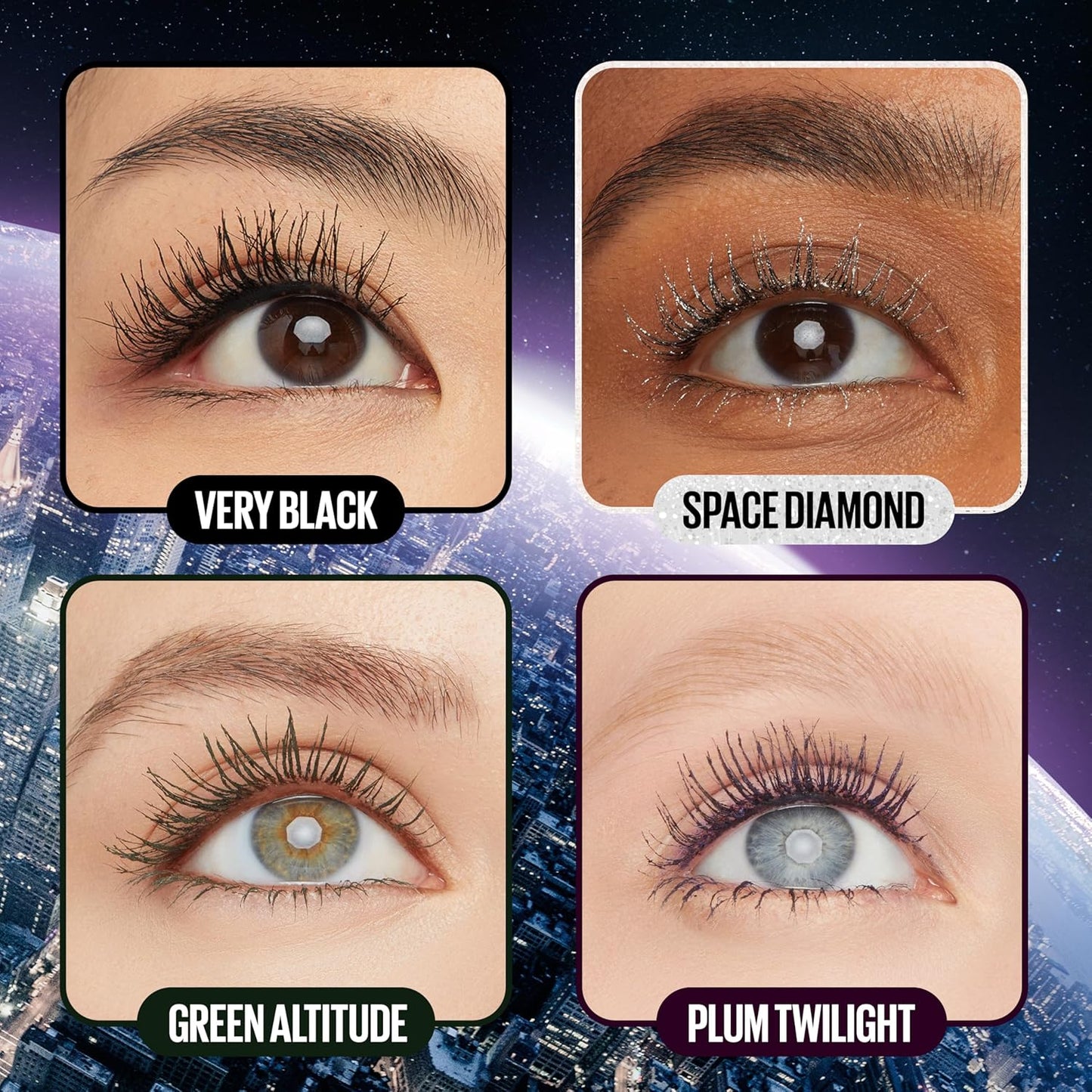 Maybelline Lash Sensational Sky High Washable Mascara, Volumizing, Lengthening, Defining, Curling, Multiplying, Buildable Mascara Make Up Formula, Blue Mist, 1 Count