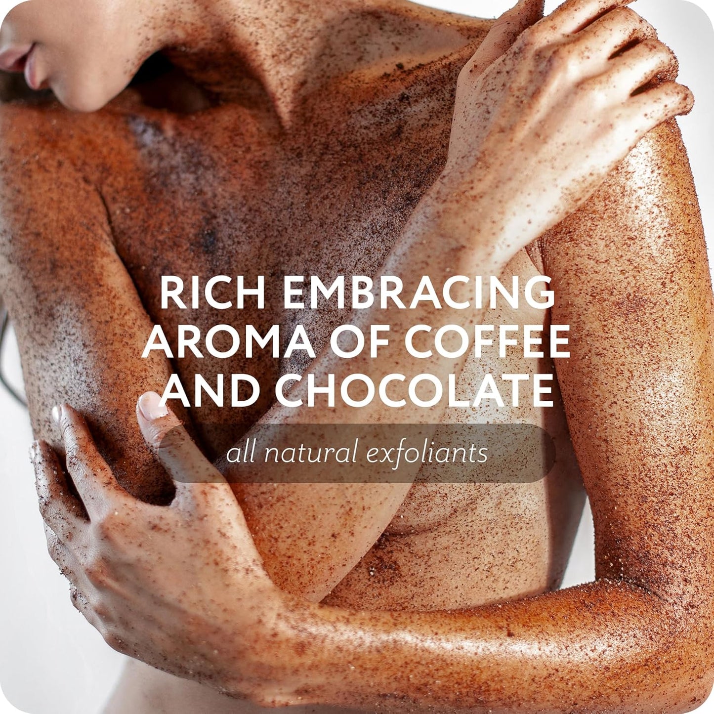 THE ACT Coffee Body Scrub with Salt & Cocoa – Exfoliating Scrub for Cellulite, Stretch Marks, Ingrown Hair – Organic Moisturizing Body Scrub with Vitamin E & Menthol – Gift for Women & Men, 10.58 Oz