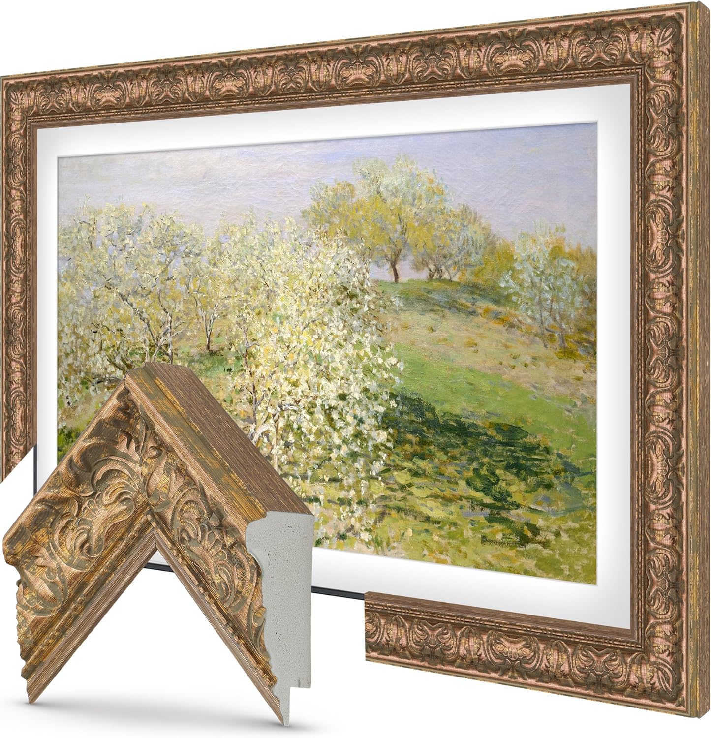 Tuscan Copper 50" Premiere Deco TV Frame - Compatible ONLY with Samsung The Frame TVs (Fits 2021-2025, LS03A, LS03B, LS03C, LS03D, LS03FA)