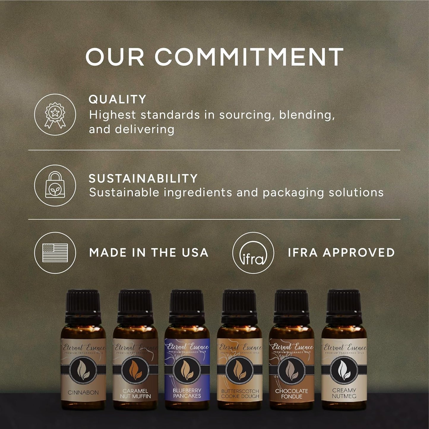 Eternal Essence Oils Sweet Set of 6 Premium Fragrance Oils - Includes Bubble Gum, Orange Creamsicle, Peaches & Cream, Blue Cotton Candy, Oatmeal Cookie Dough, and. Chocolate Scented Oils - 10ML