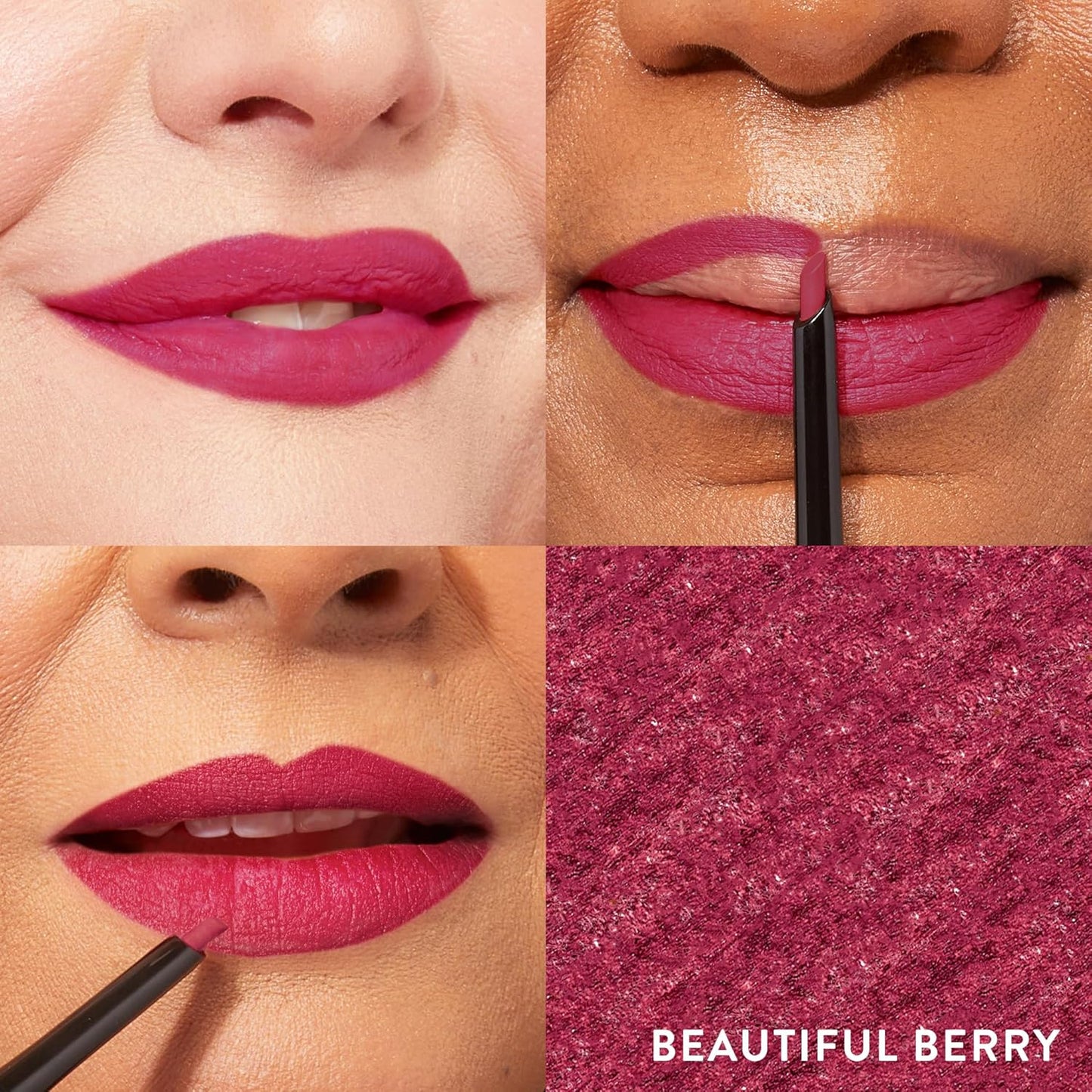 LAURA GELLER NEW YORK Modern Classic Lip Liner, Luxurious Creamy Long Lasting Lip Liner, Prevents Feathering and Fading, Beautiful Berry