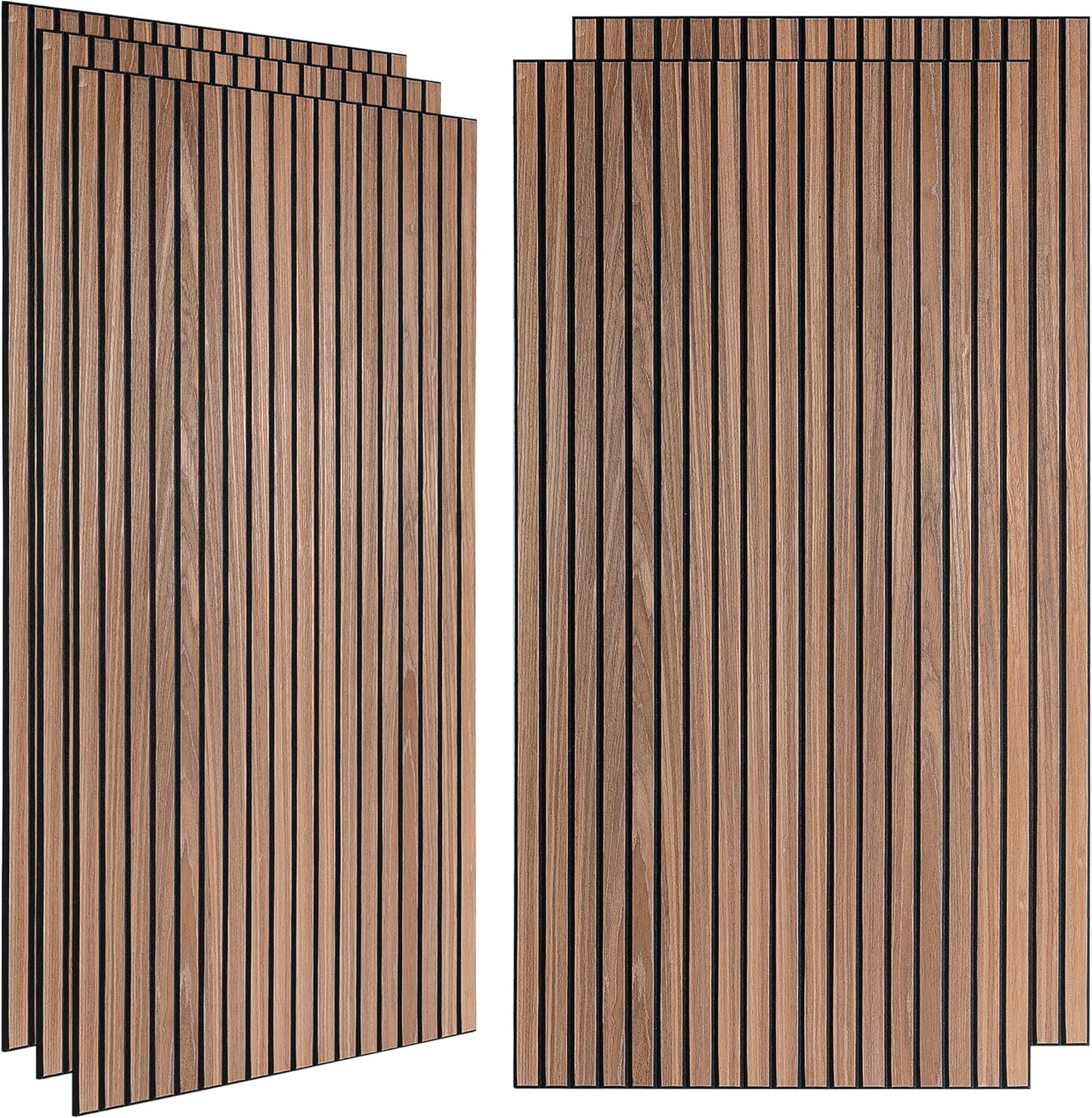 5 Pack Large Acoustic Wall Panels 47.2 x 23.6 x 0.4 Inch Sound Proof Sound Absorbing Polyester Fiber Panels Self-Adhesive Decorative Acoustic Panels for Home Studio, Office, Recording
