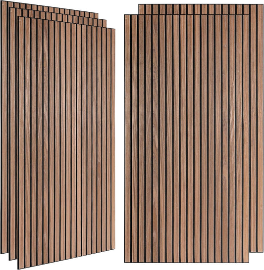 5 Pack Large Acoustic Wall Panels 47.2 x 23.6 x 0.4 Inch Sound Proof Sound Absorbing Polyester Fiber Panels Self-Adhesive Decorative Acoustic Panels for Home Studio, Office, Recording