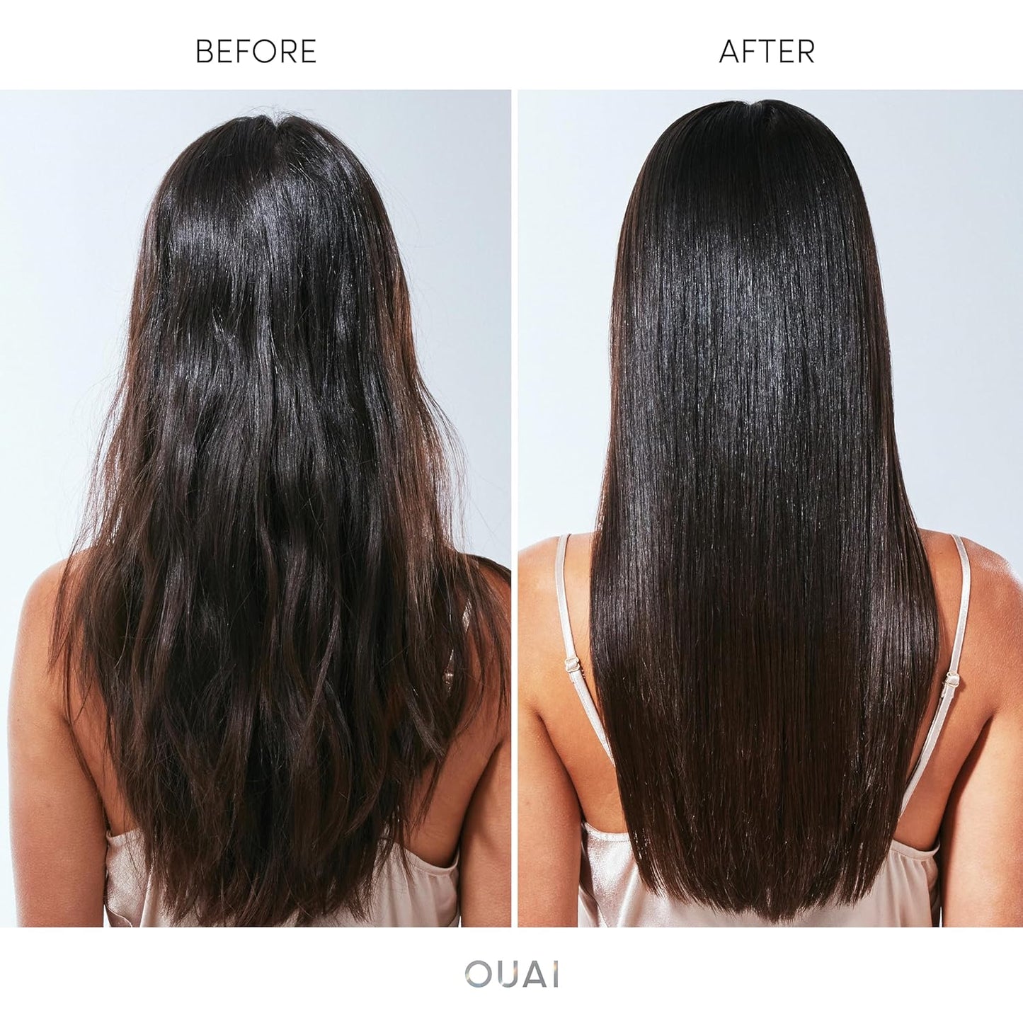 OUAI Hair Gloss - In-Shower Shiny Hair Treatment & Glaze with Frizz Control - Heat Protectant Infused with Hyaluronic Acid, Rice Water & Panthenol - Paraben, Phthalate & Sulfate Free (6 Oz)
