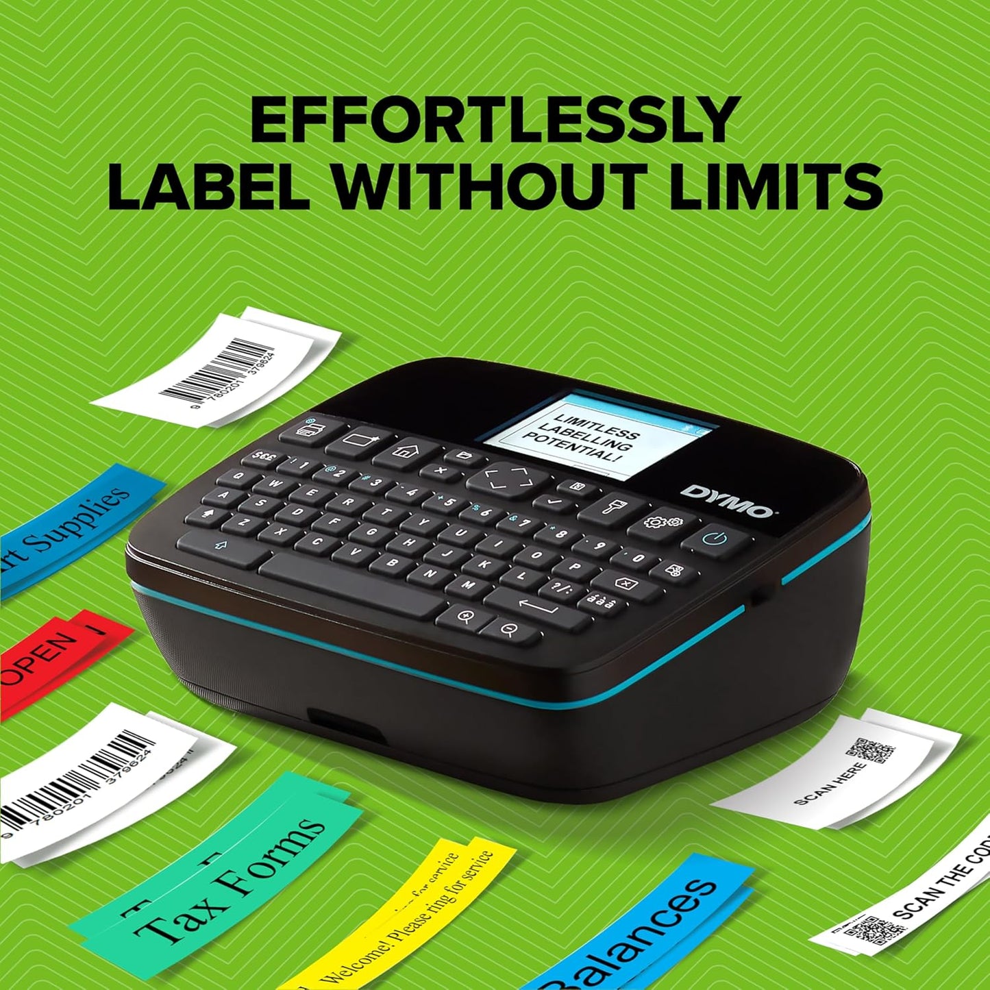 DYMO LabelManager Executive 640 CB Portable Label Printer Kit with Carry Case and 3 Label Cassettes, Compact QWERTY Label Maker, Bluetooth & USB Connectivity, Compatible with DYMO D1 Labels